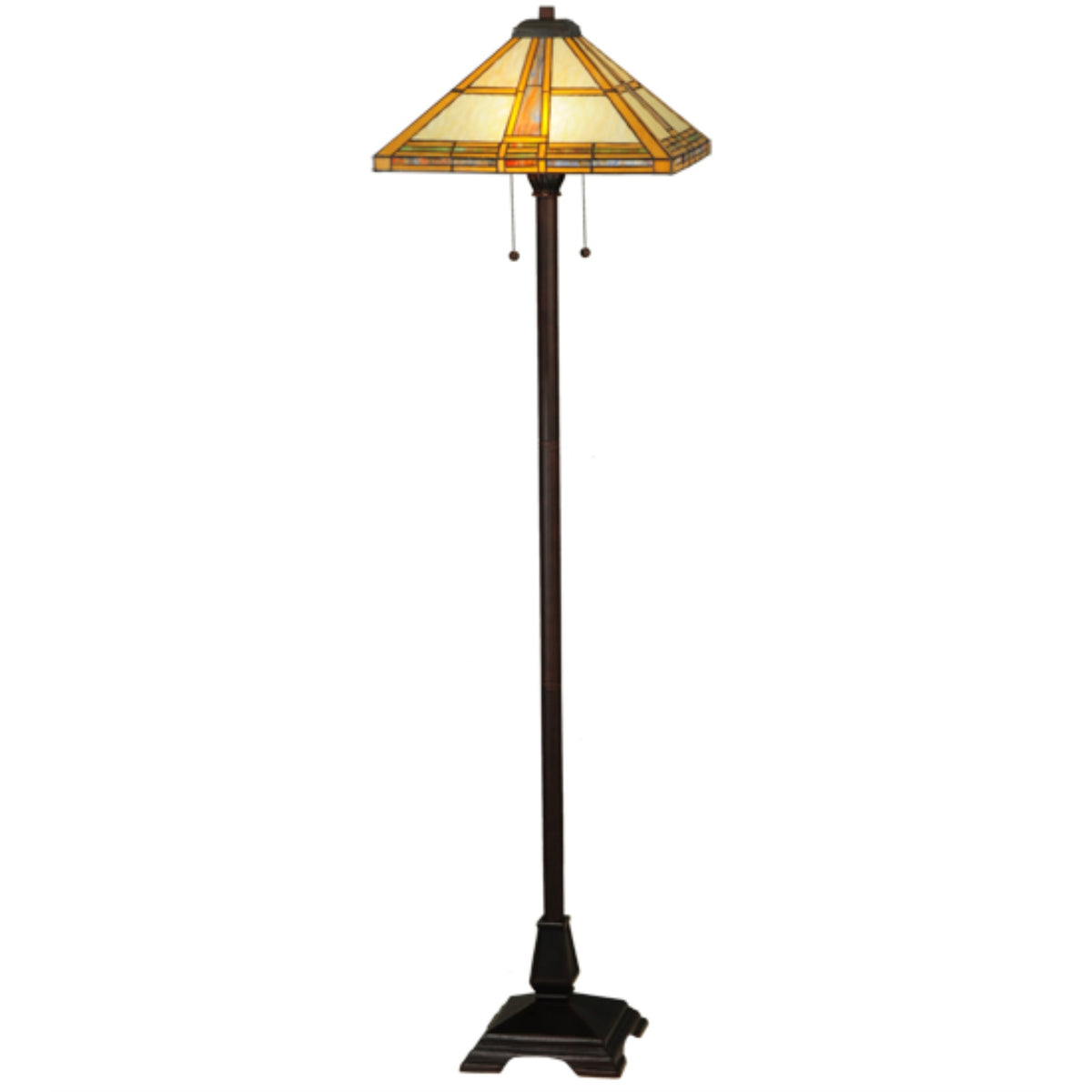 62'H Prairie Straw Floor Lamp
