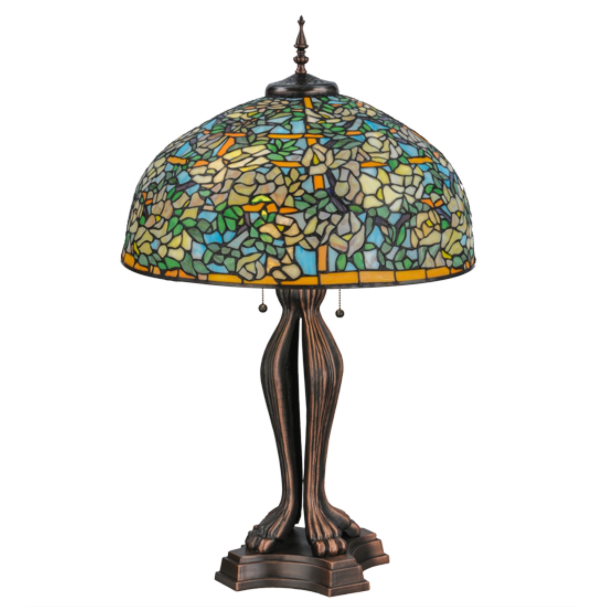 36'H Tiffany Laburnum Trellis Table Lamp