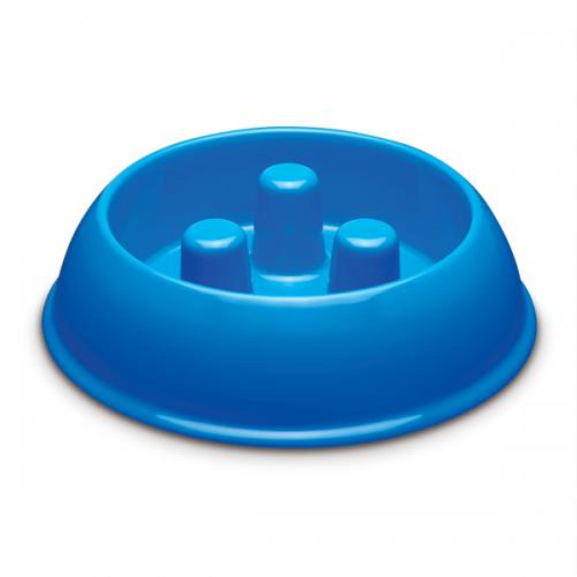 Ps Plastic Slow Feeder Bowl 40Oz Blue