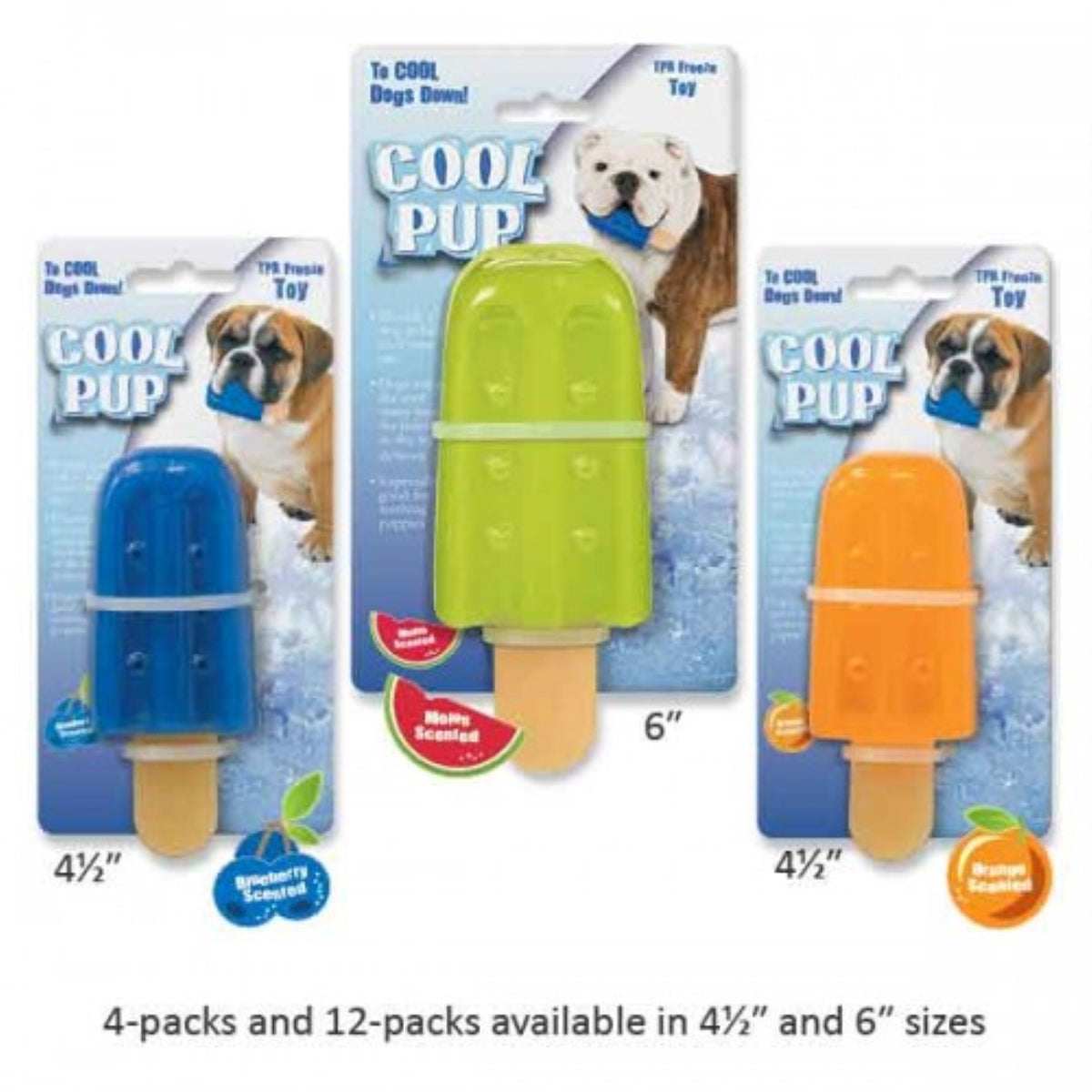 Cool Pup Toy Large Popsicle Orange