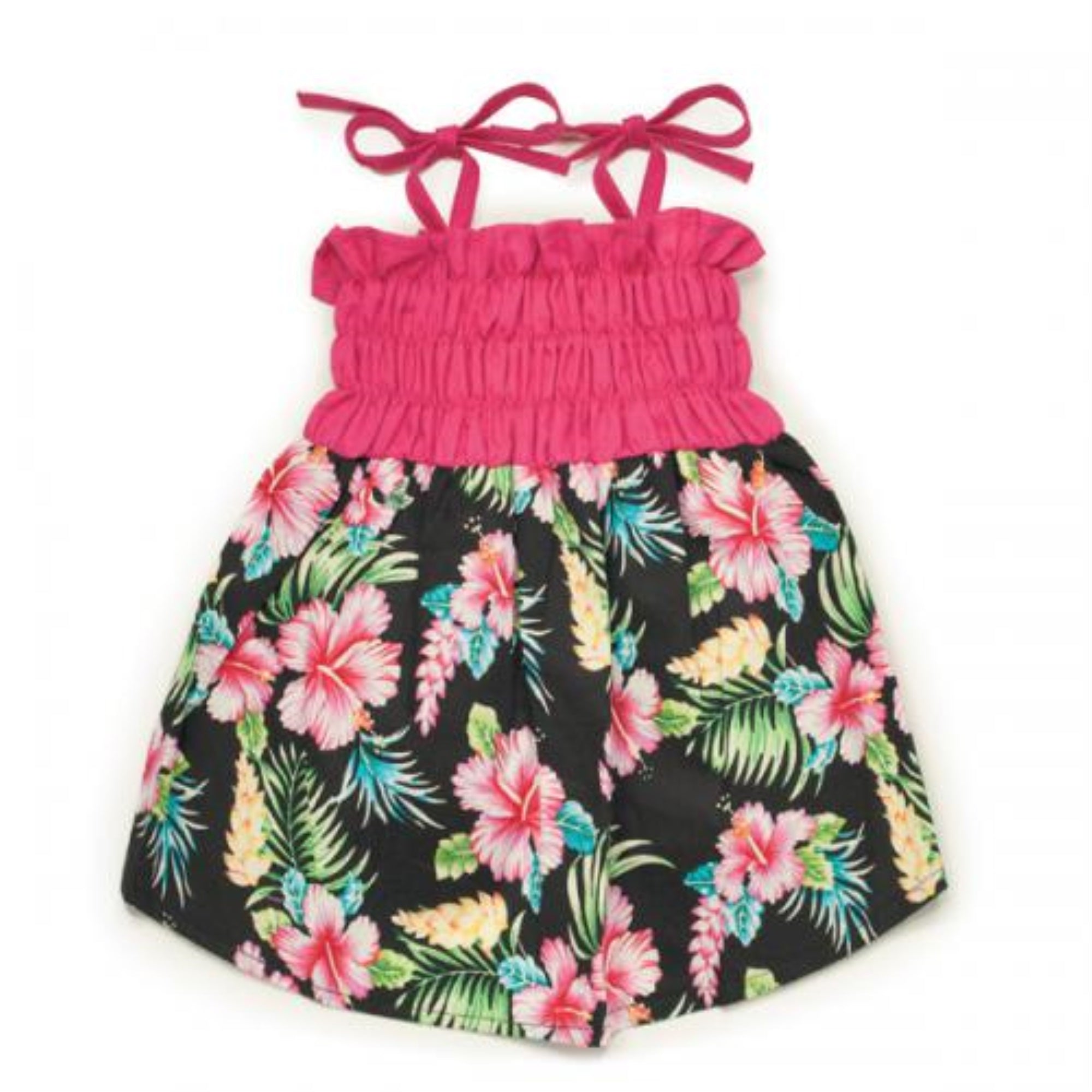Cc Hawaiian Breeze Sundress Small/Medium Black/Pink