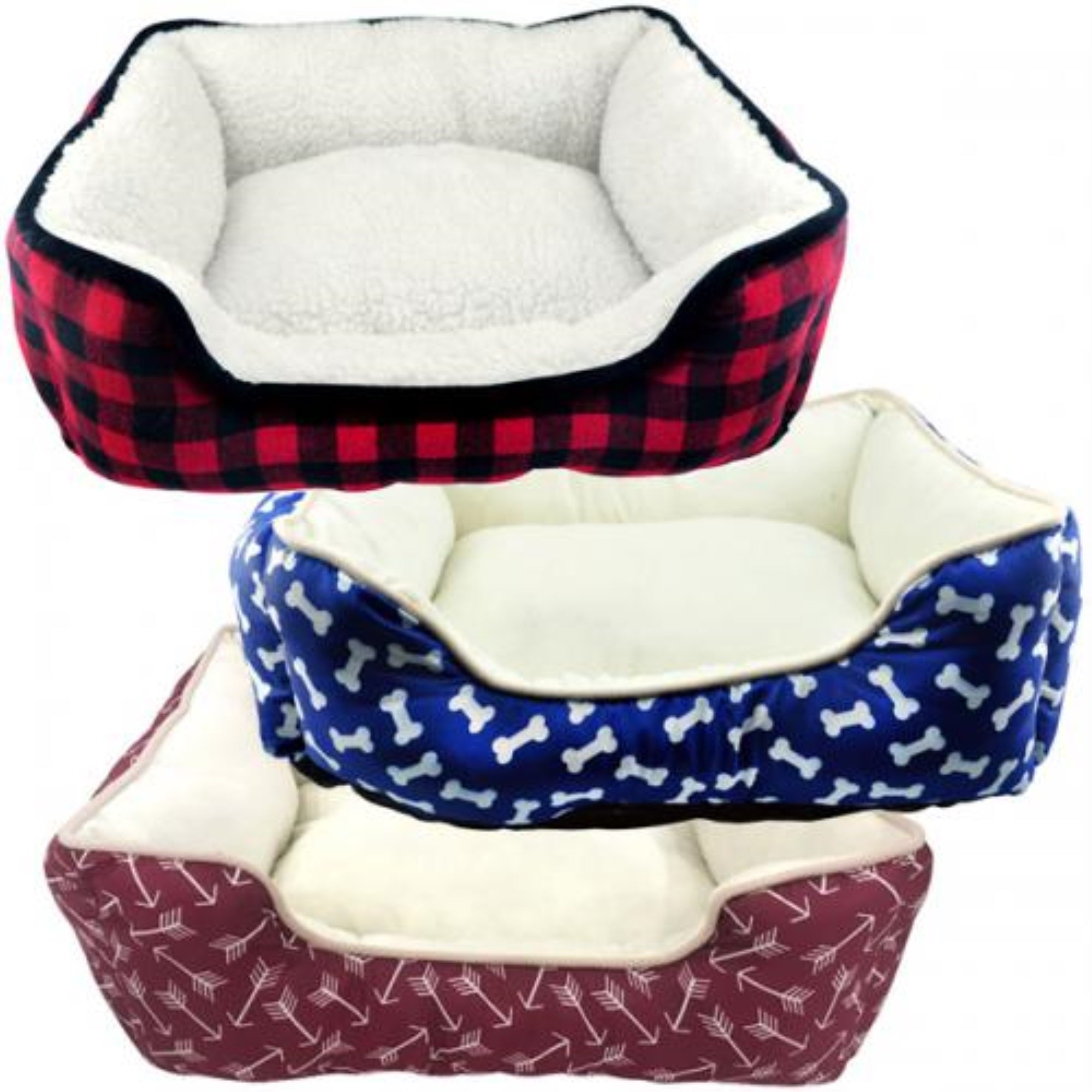 Sp Red Arrow Print 19In Cuddler Bed