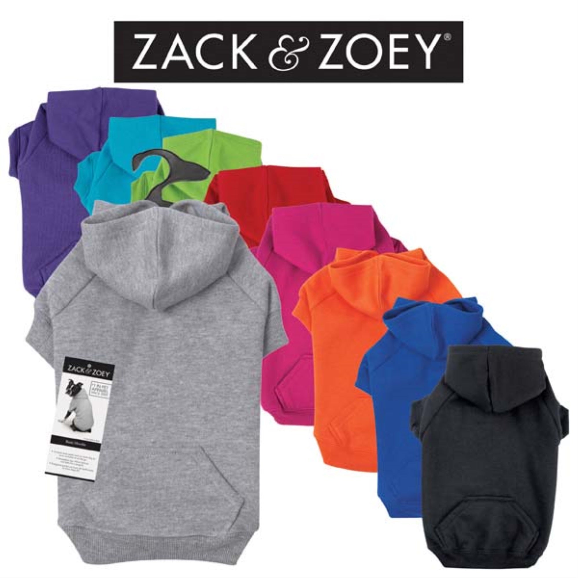 Zack & Zoey Basic Hoodie Medium Gray
