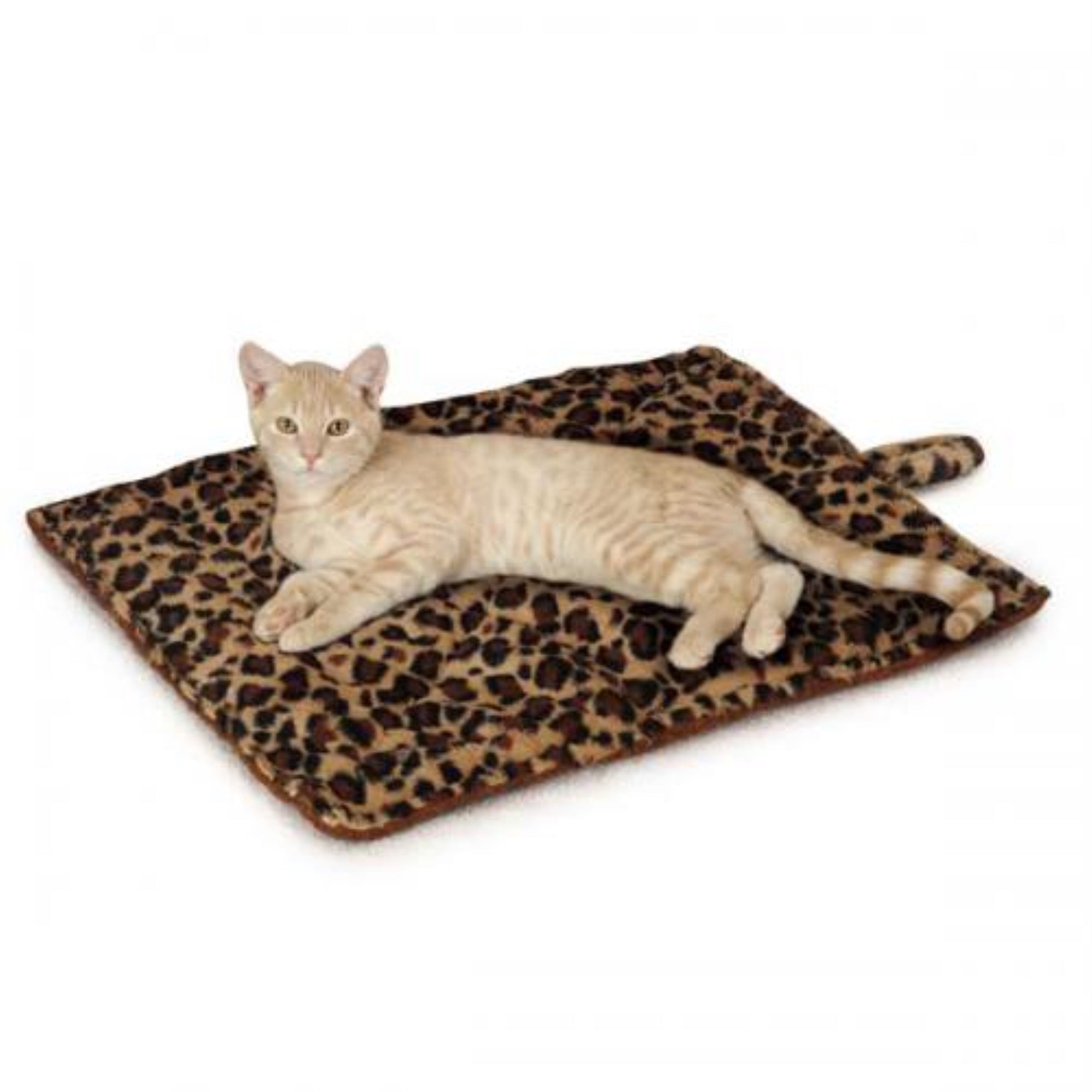 Mt Thermapet Cat Mat Leopard Brown