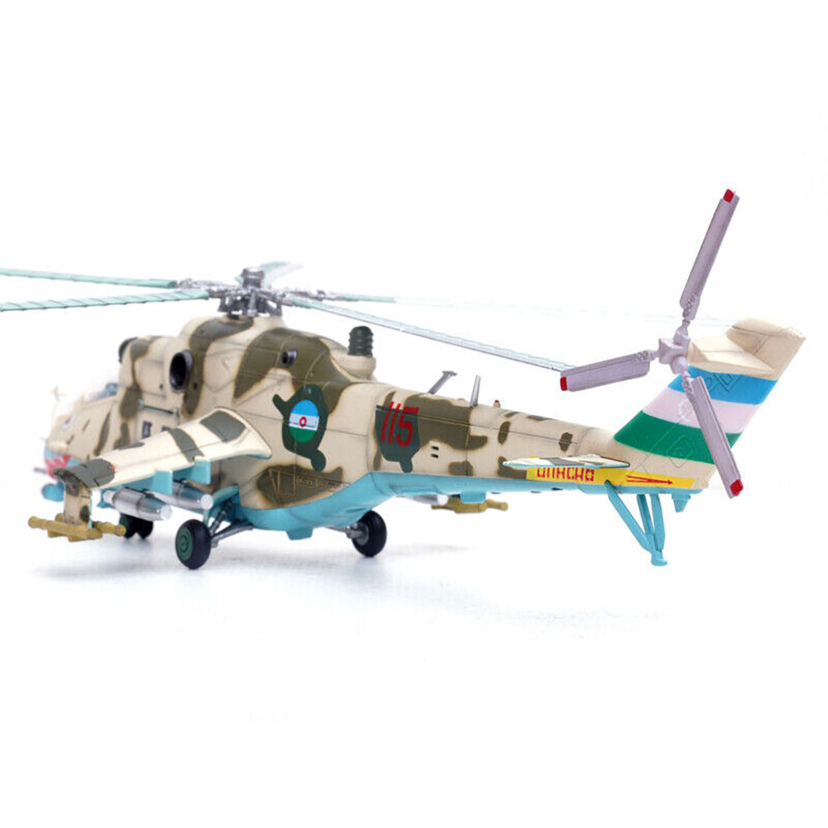 Mil Mi-24V Hind Attack Helicopter '#115 Baku Azerbaijan' (2000) Azerbaijani Air Force 1/72 Diecast Model By Panzerkampf