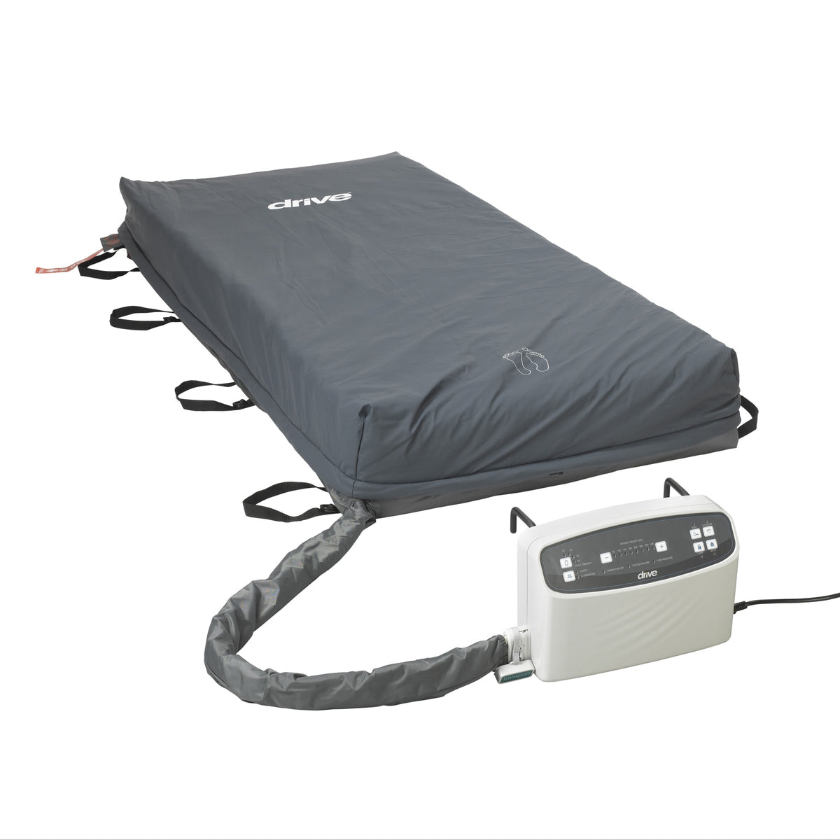 Drive Medical Med Aire Low Air Loss Mattress Replacement System With Alarm, 8