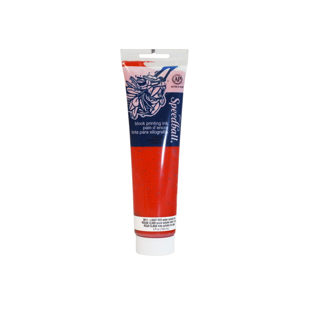 Speedball Water Soluble Block Printing Ink, Light Red, 5 Ounces
