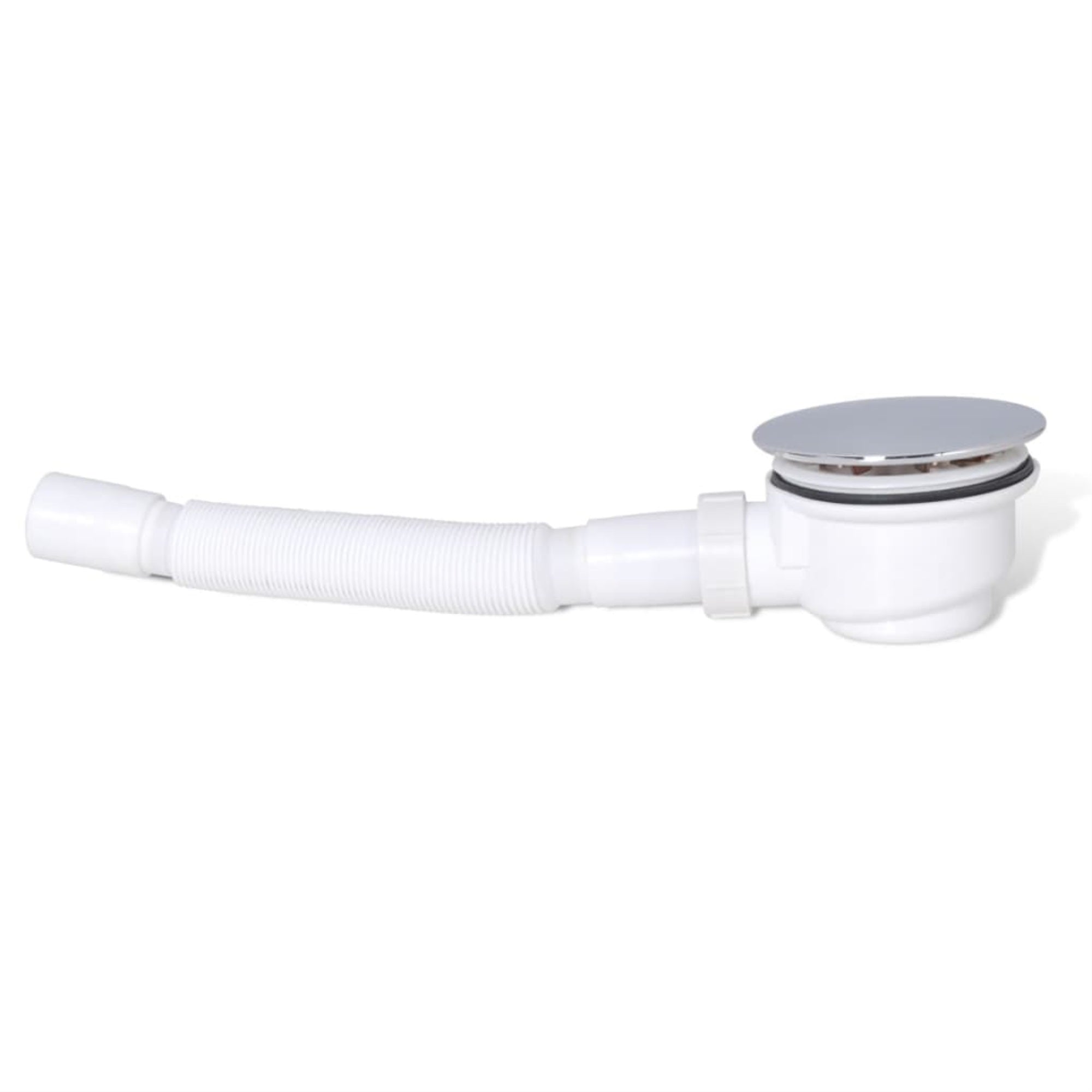 Vidaxl Fast Flow Waste Trap Drain & Flexible Hose For Enclosure Tray