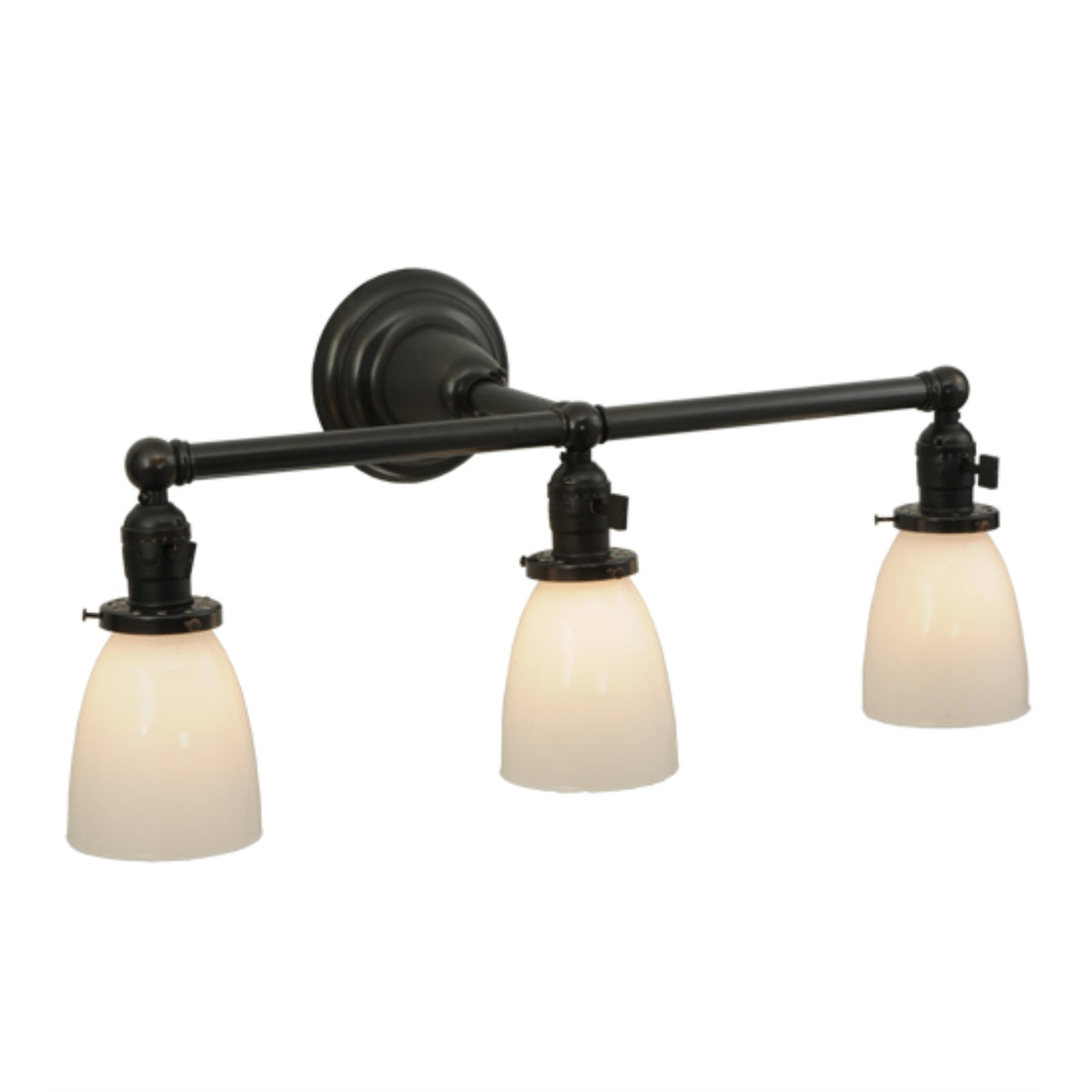23.5'W Revival Chelsea 3 Lt Paddle Socket Wall Sconce