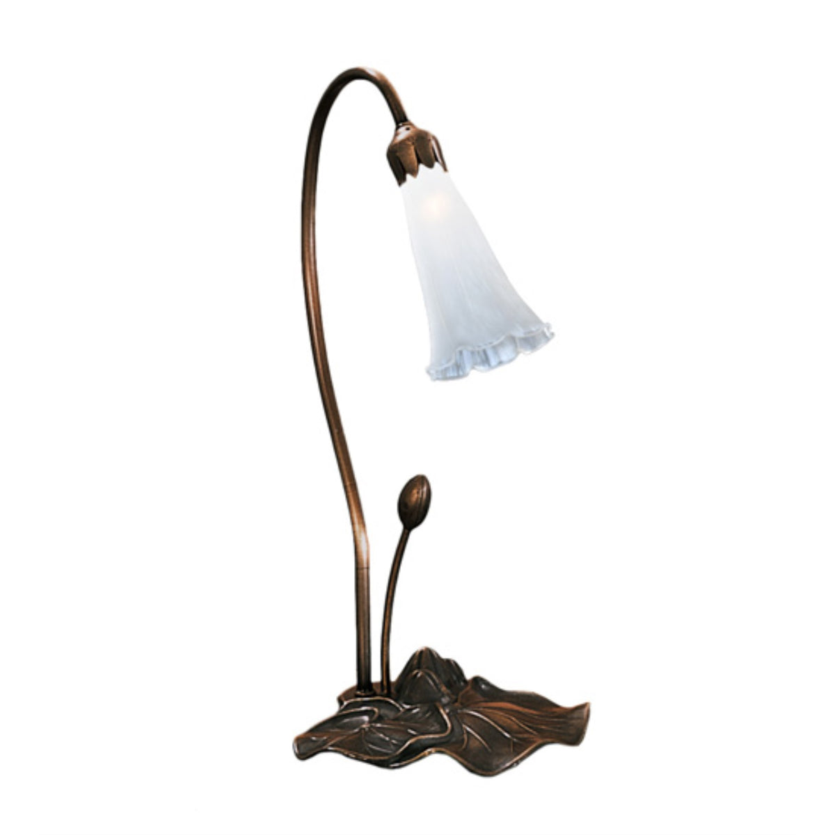 16'H White Pond Lily Accent Lamp