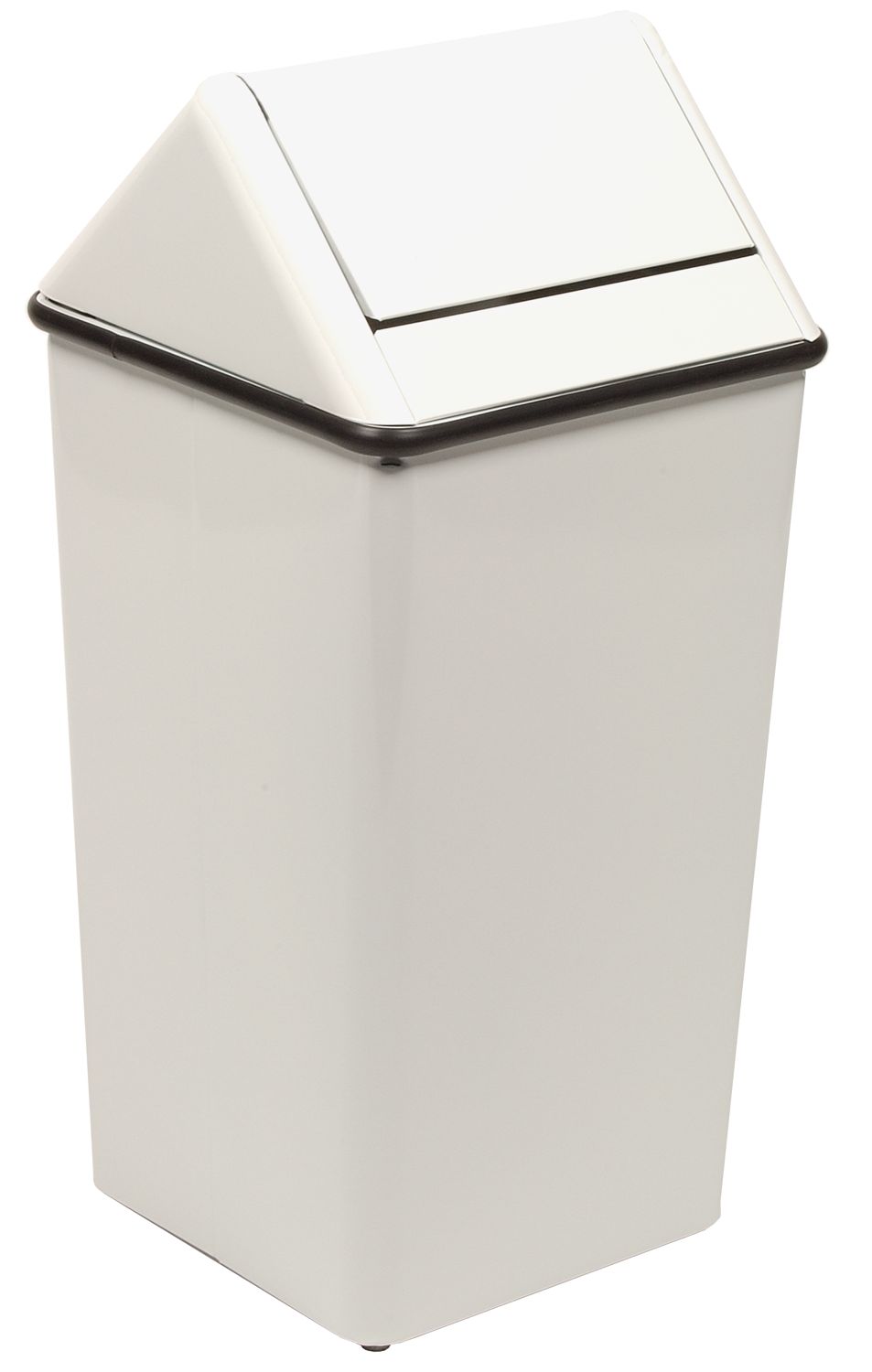 1411Htwh-Vv Ergode Swingtop - Medium-Sized Square Hamper For Hotels, Offices, And Institutions - Swing Top, Rubber Gasket, Pow
