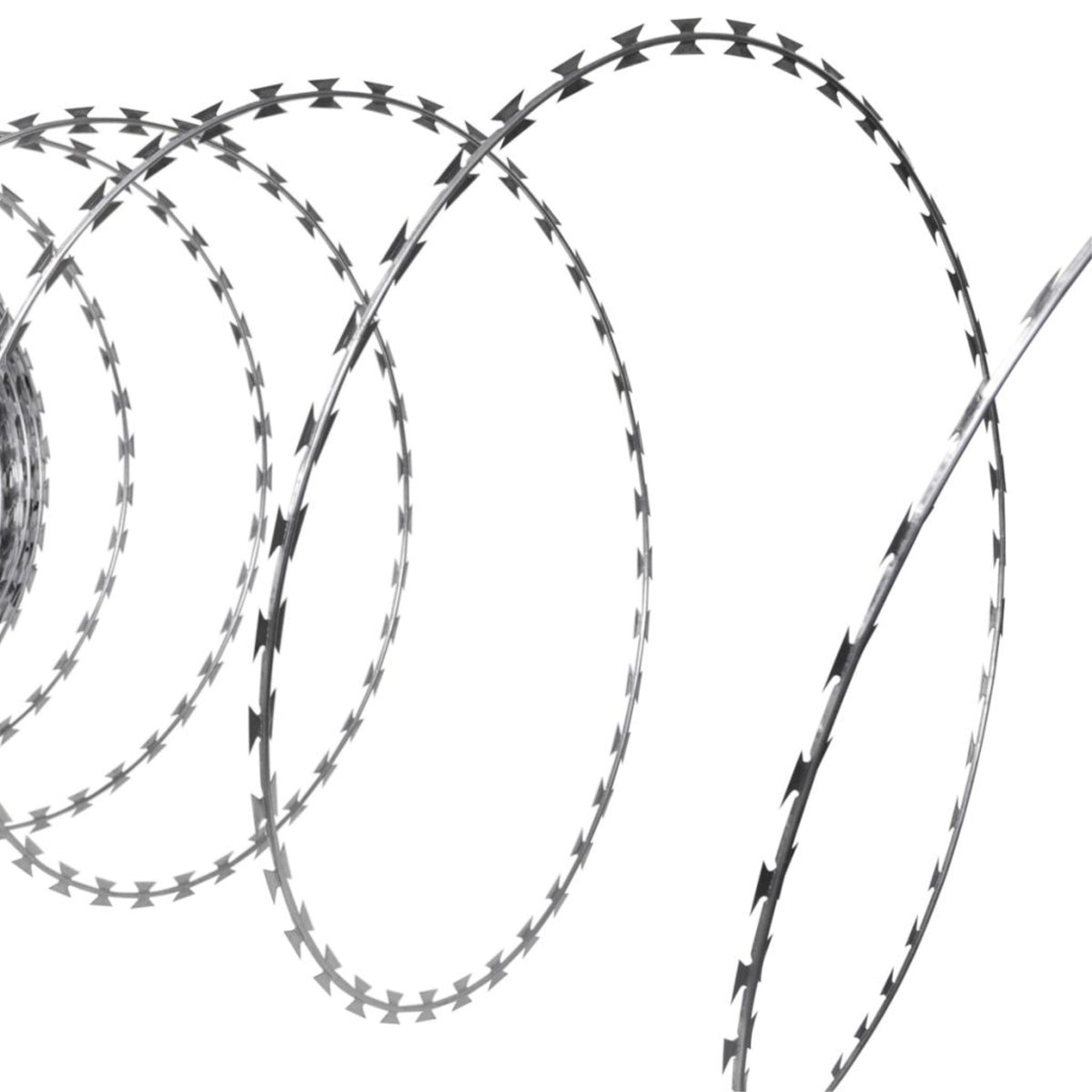 Bto-22 Concertina Nato Razor Wire - Galvanized Steel 492' - Premium Security Solution For Outdoor Applications, Military Sites, Prisons