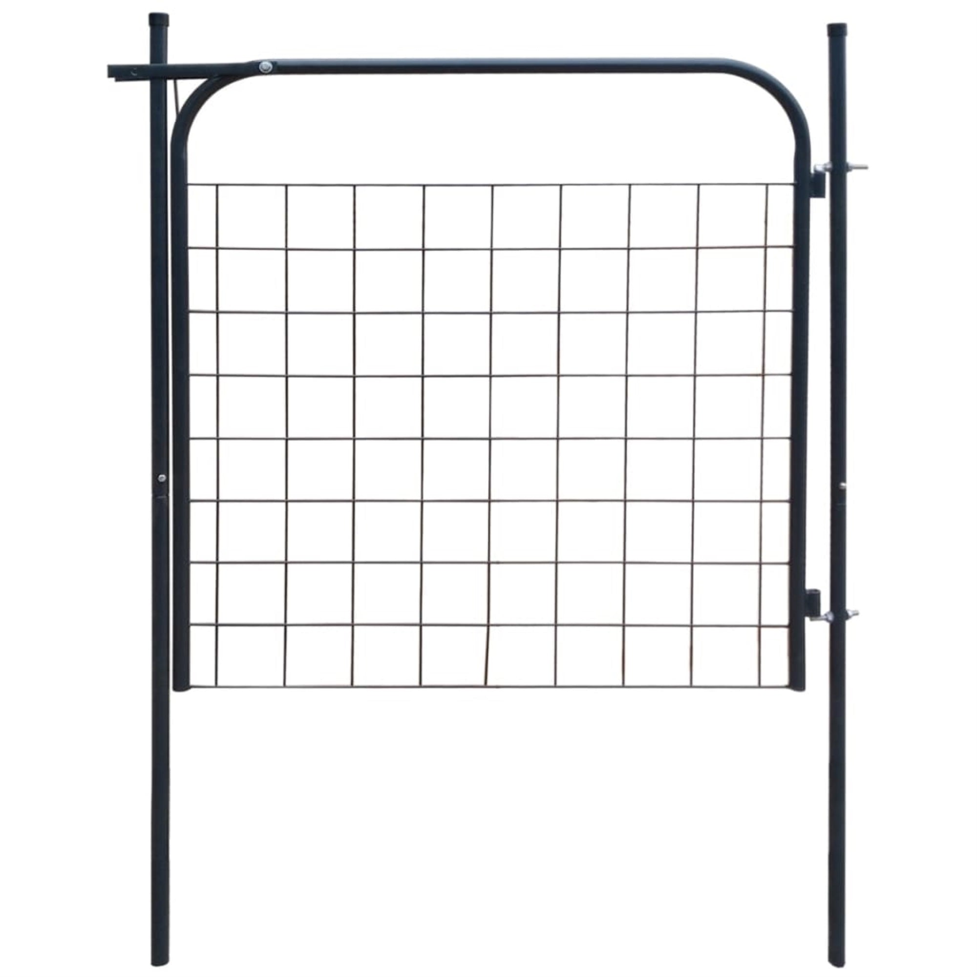 Vidaxl Garden Fence Gate 39.4'X39.4' Anthracite