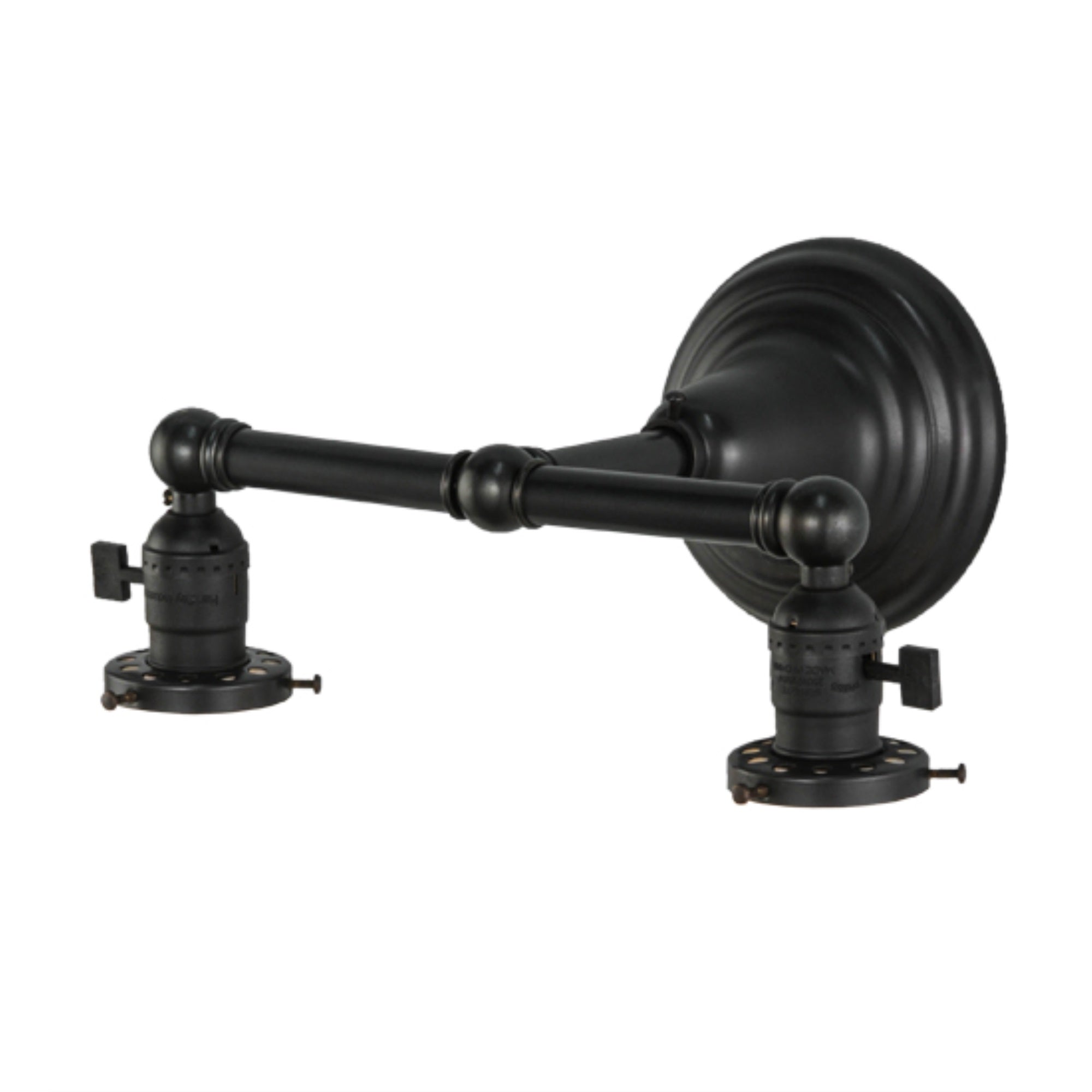 12'W Paddle Socket 2 Lt Wall Sconce Hardware