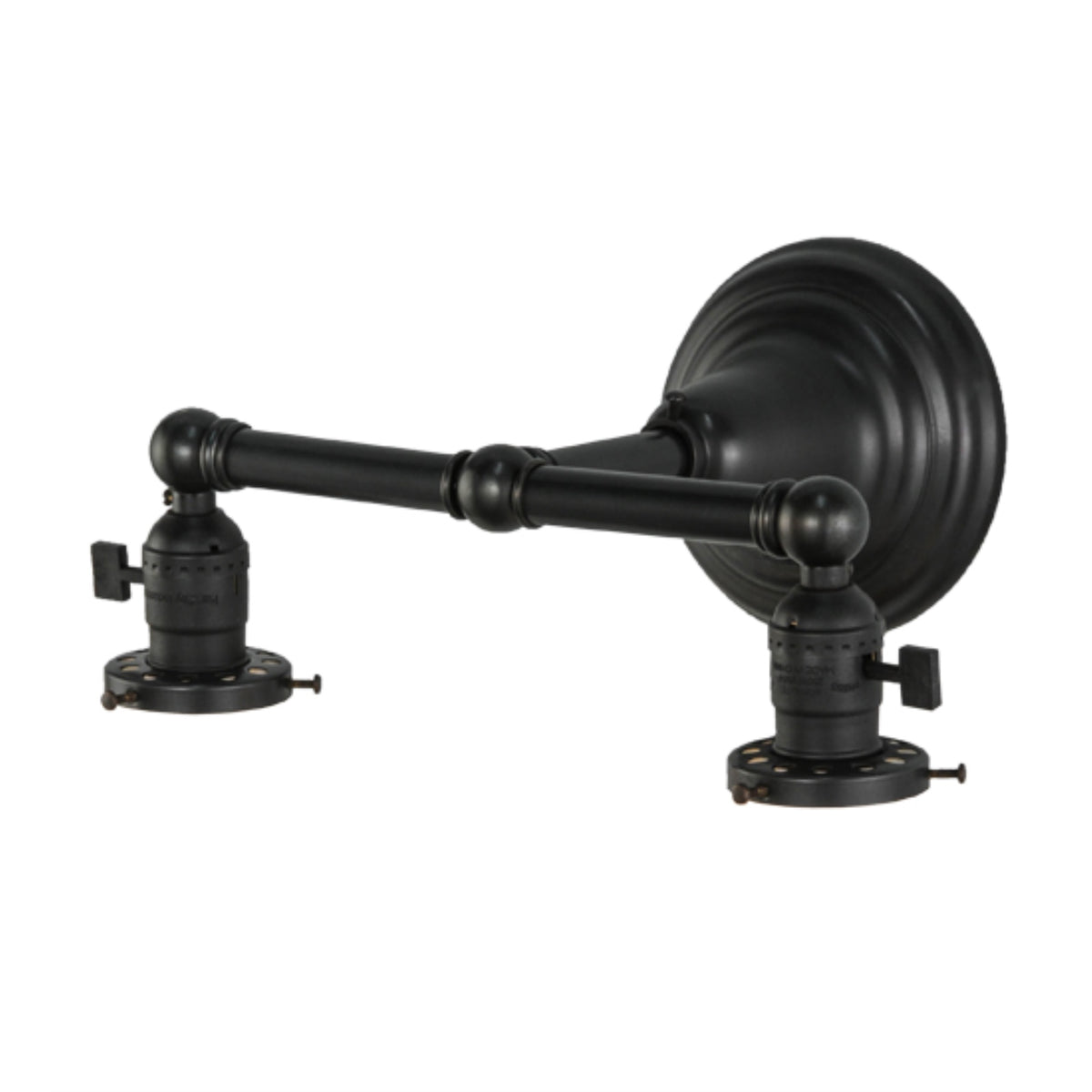 12'W Paddle Socket 2 Lt Wall Sconce Hardware