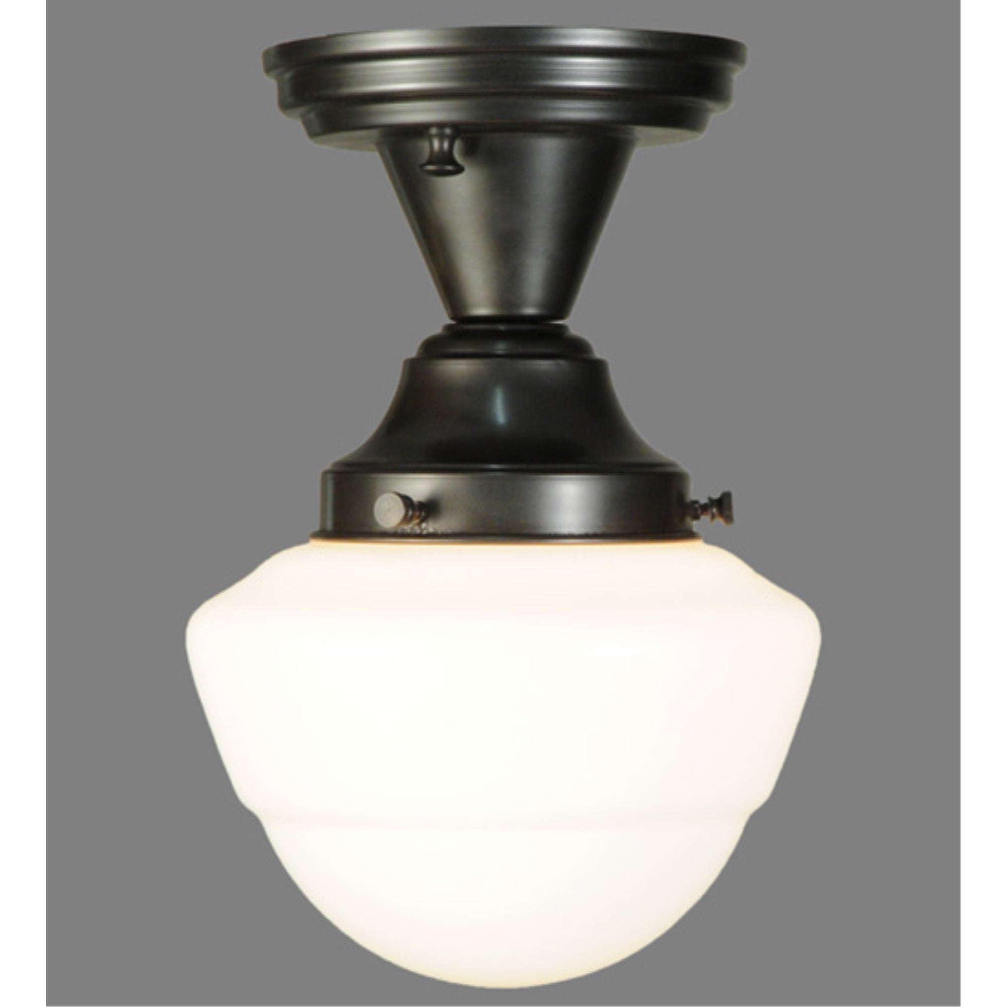 7'W Revival Schoolhouse W/Emma Globe Semi-Flushmount