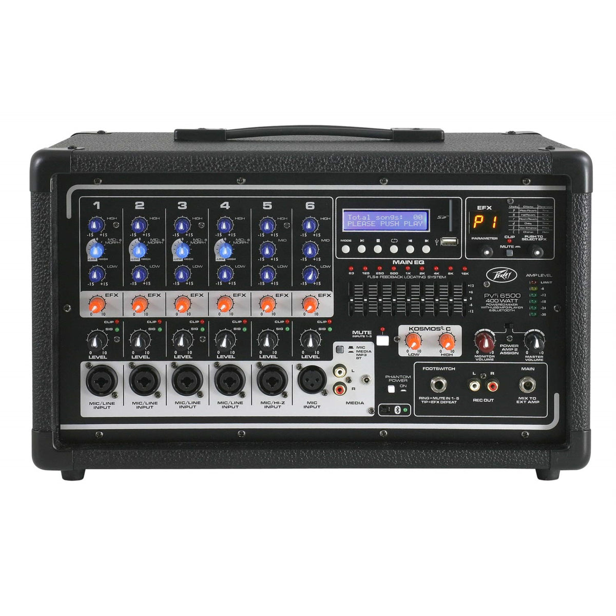 The Pvi 6500 Is A Revolutionary All In One Powered Mixer Withflst Feedback Locating System Withmaster Mute For Channels 1-5