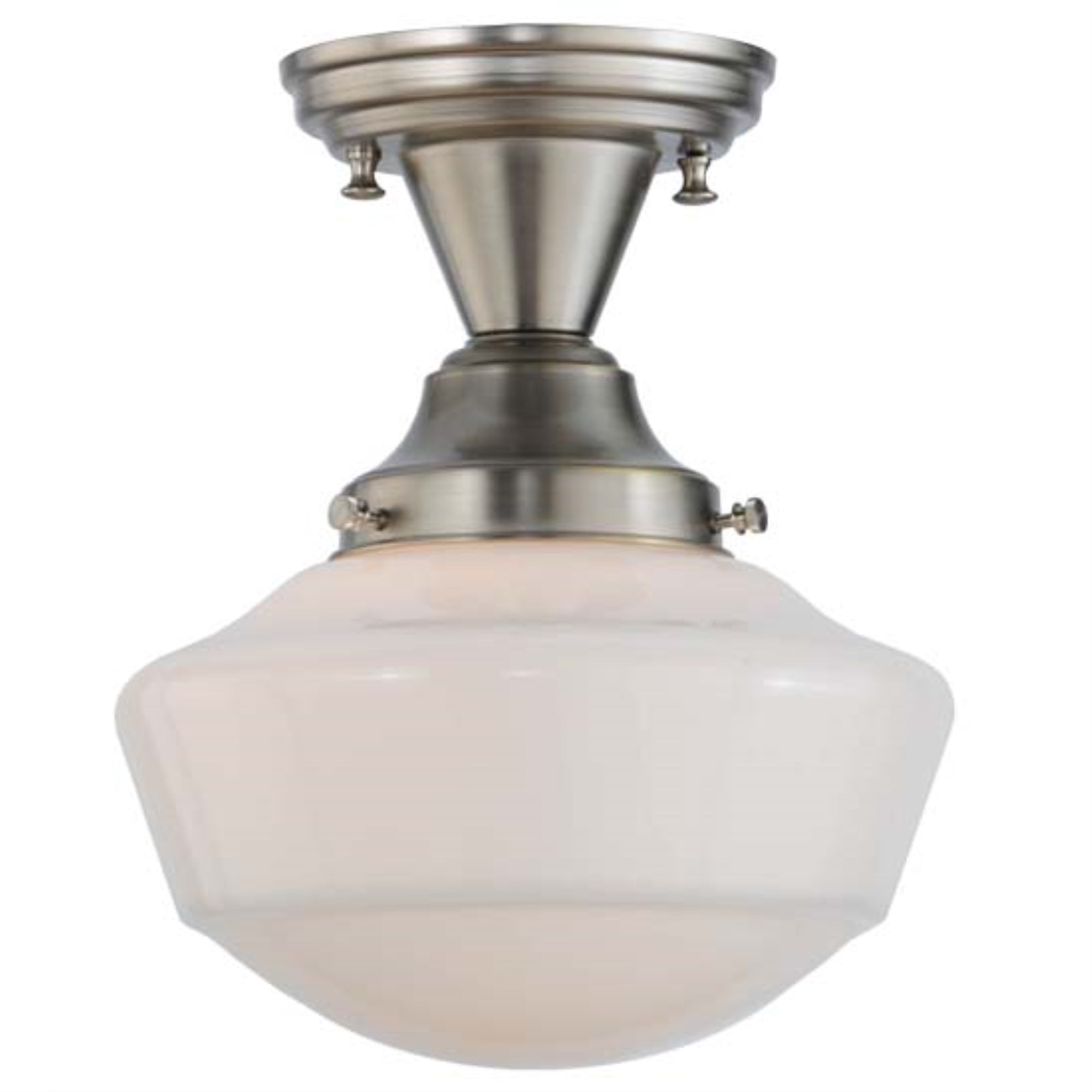 9'W Revival Schoolhouse W/Traditional Globe Semi-Flushmount