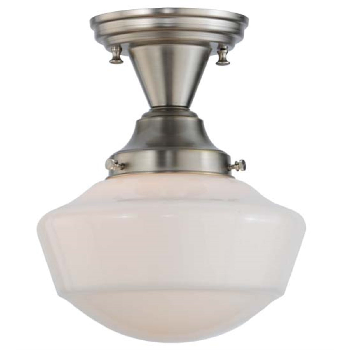 9'W Revival Schoolhouse W/Traditional Globe Semi-Flushmount