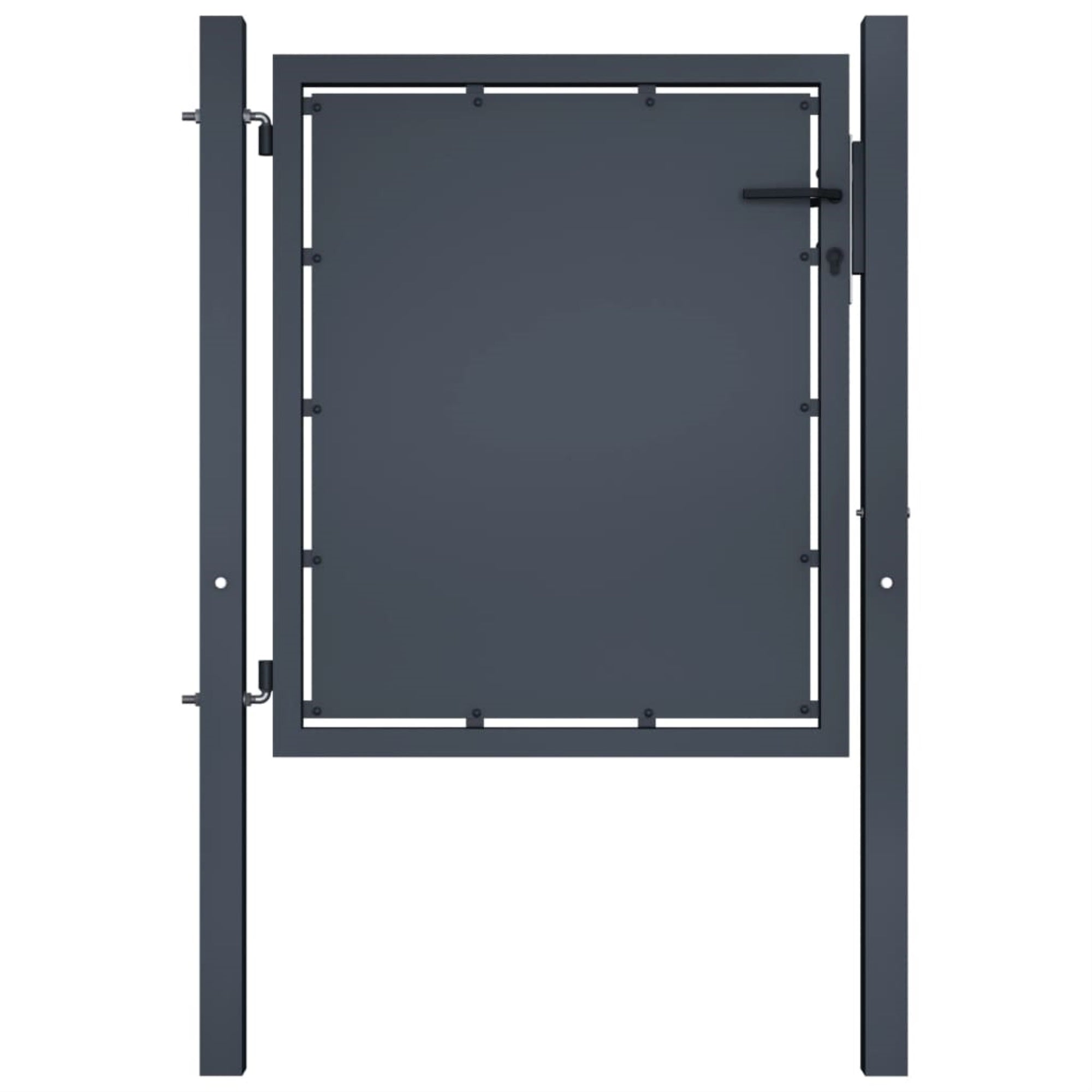 Vidaxl Garden Gate Steel 39.4'X29.5' Anthracite