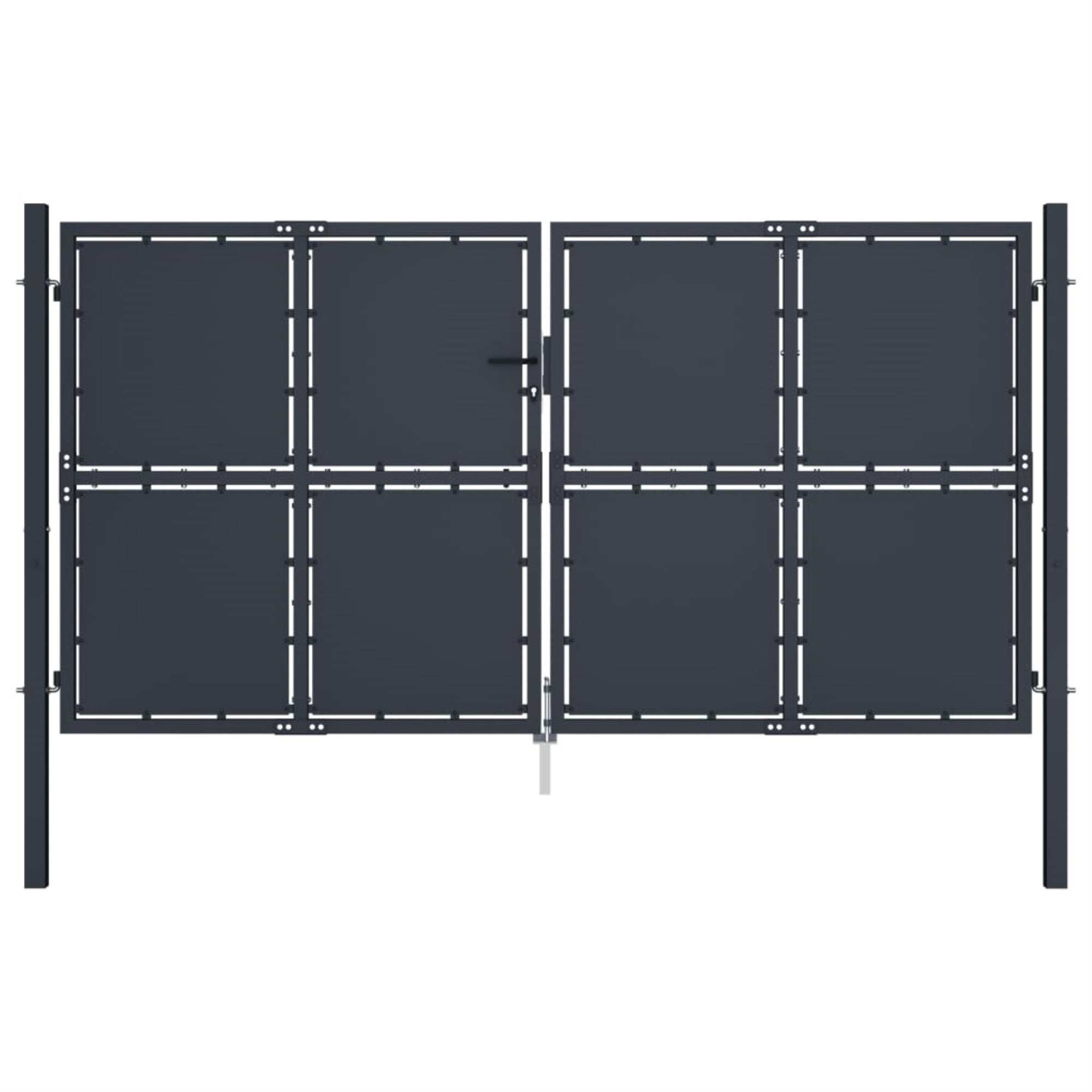 Vidaxl Garden Gate Steel 118.1'X78.7' Anthracite