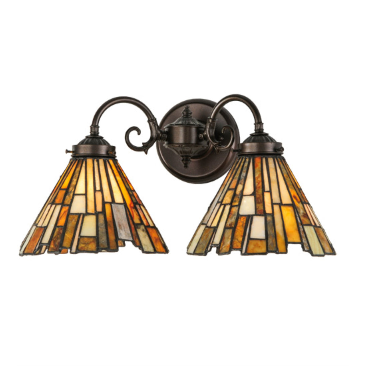17'W Delta Jadestone 2 Lt Wall Sconce