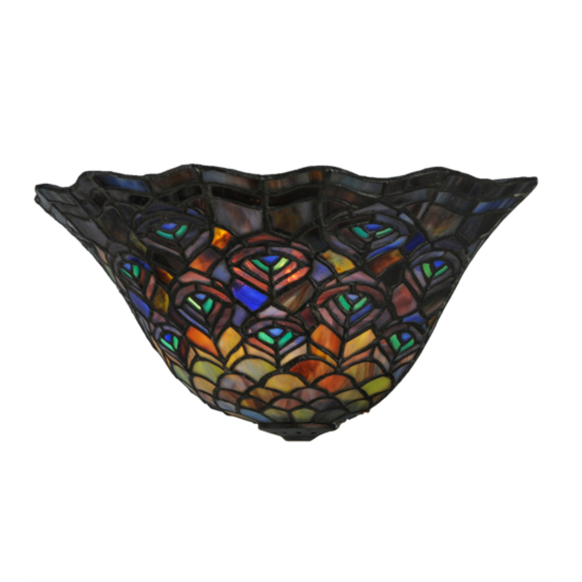 12.5'W Peacock Feather Wall Sconce