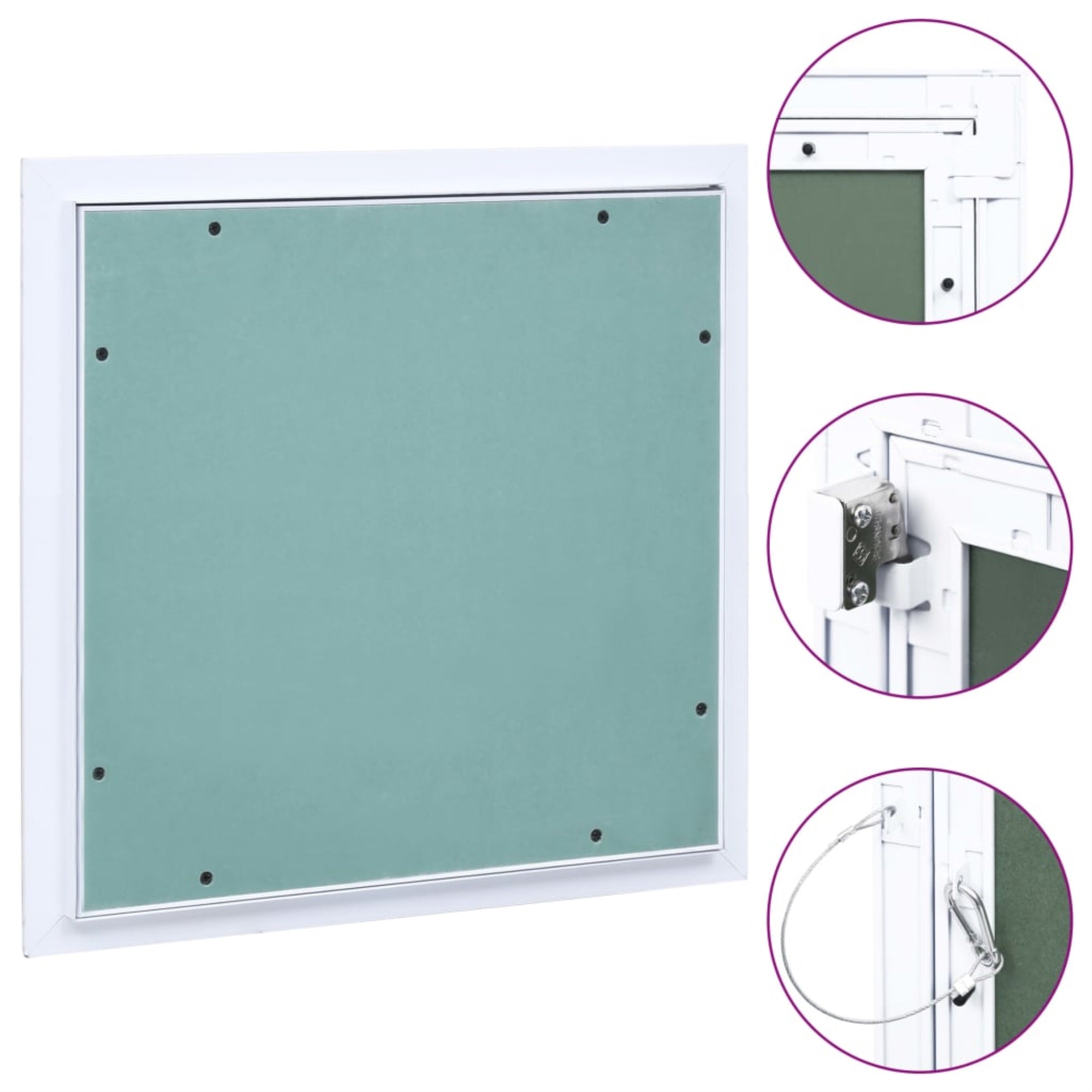 Vidaxl Access Panel With Aluminum Frame And Plasterboard 7.9'X7.9'