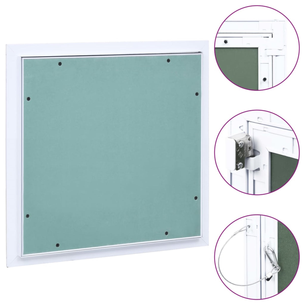 Vidaxl Access Panel With Aluminum Frame And Plasterboard 7.9'X7.9'