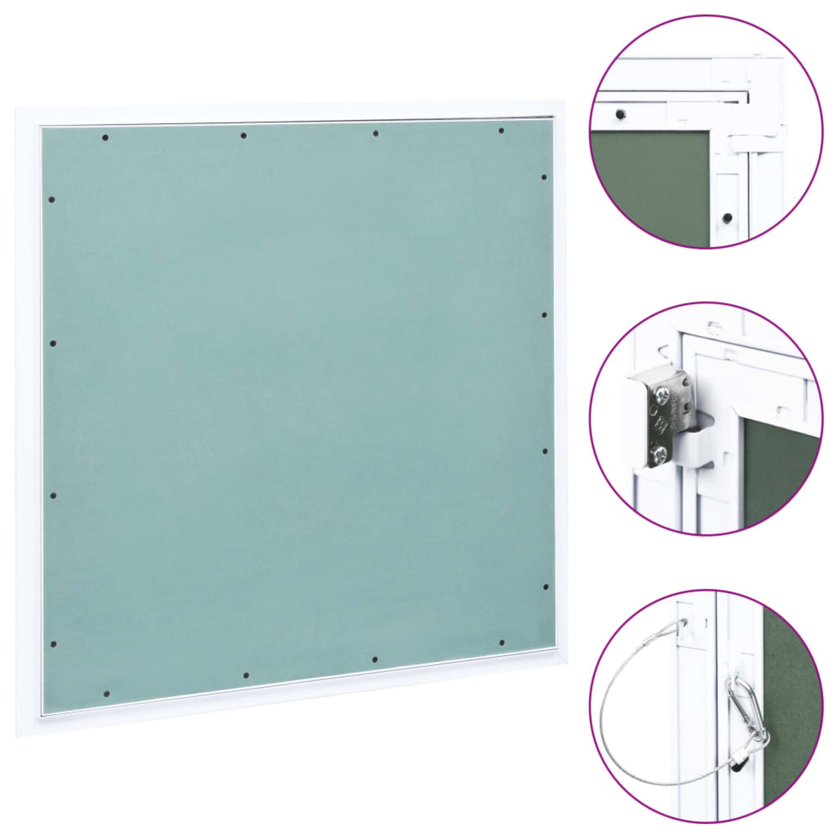 Vidaxl Access Panel With Aluminum Frame And Plasterboard 27.6'X27.6'