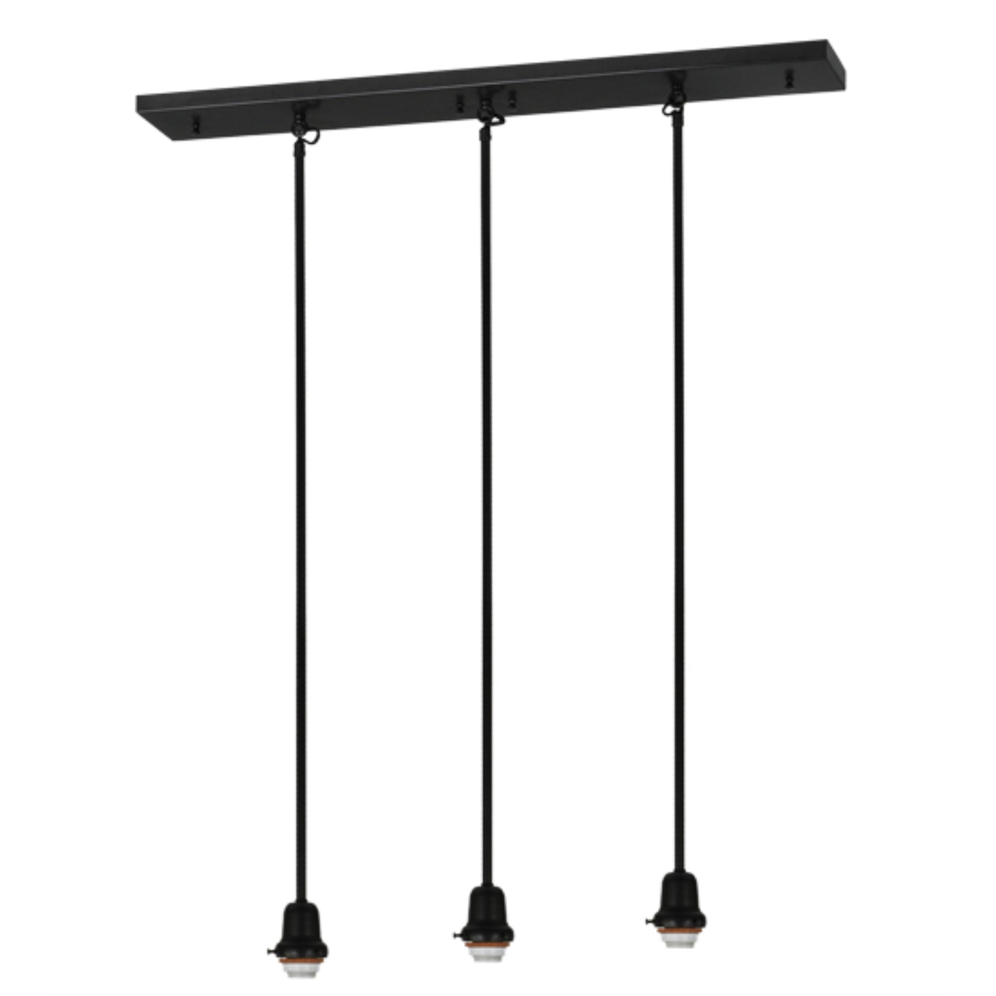 36'L Revival Oyster Bay 3 Lt Island Pendant Hardware