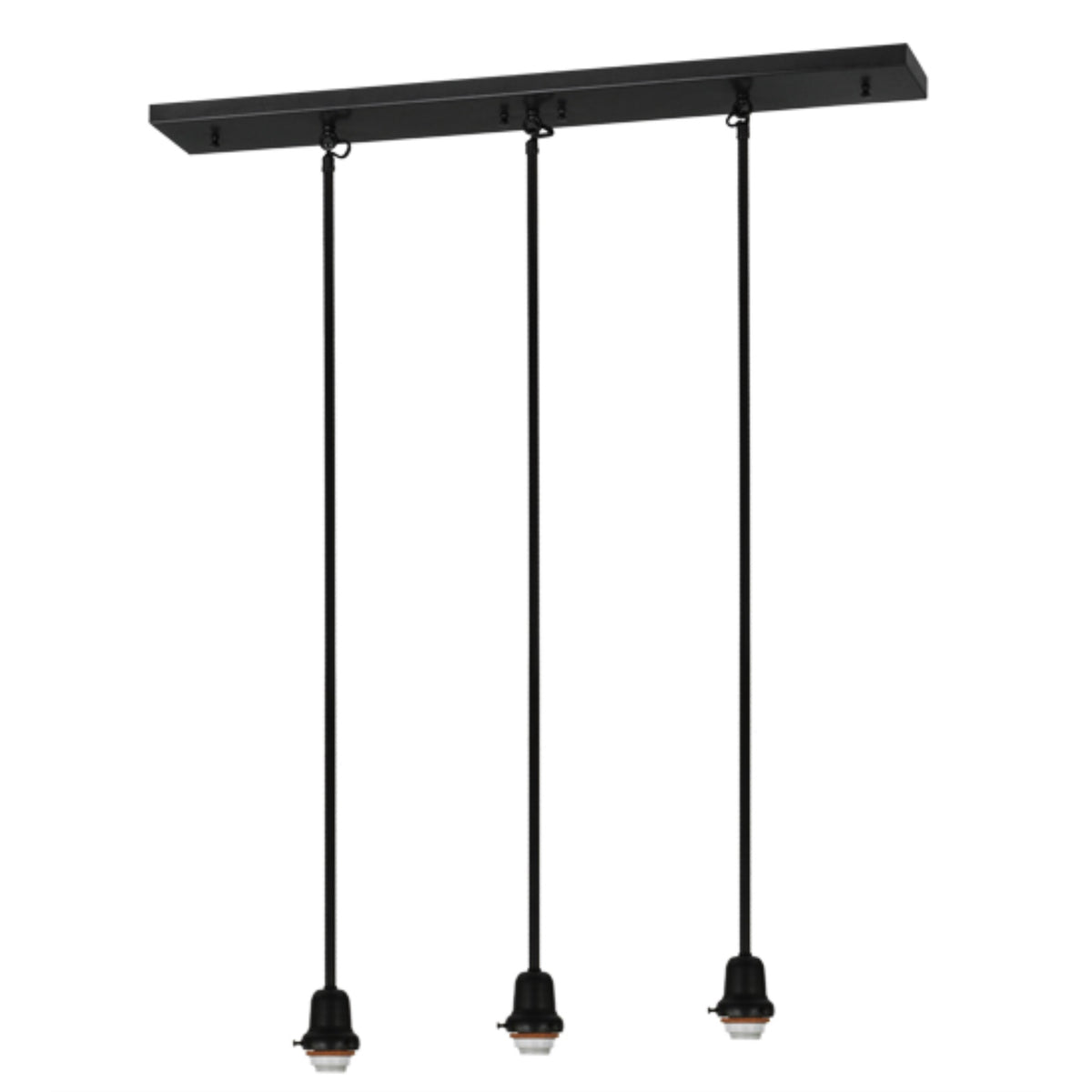 36'L Revival Oyster Bay 3 Lt Island Pendant Hardware
