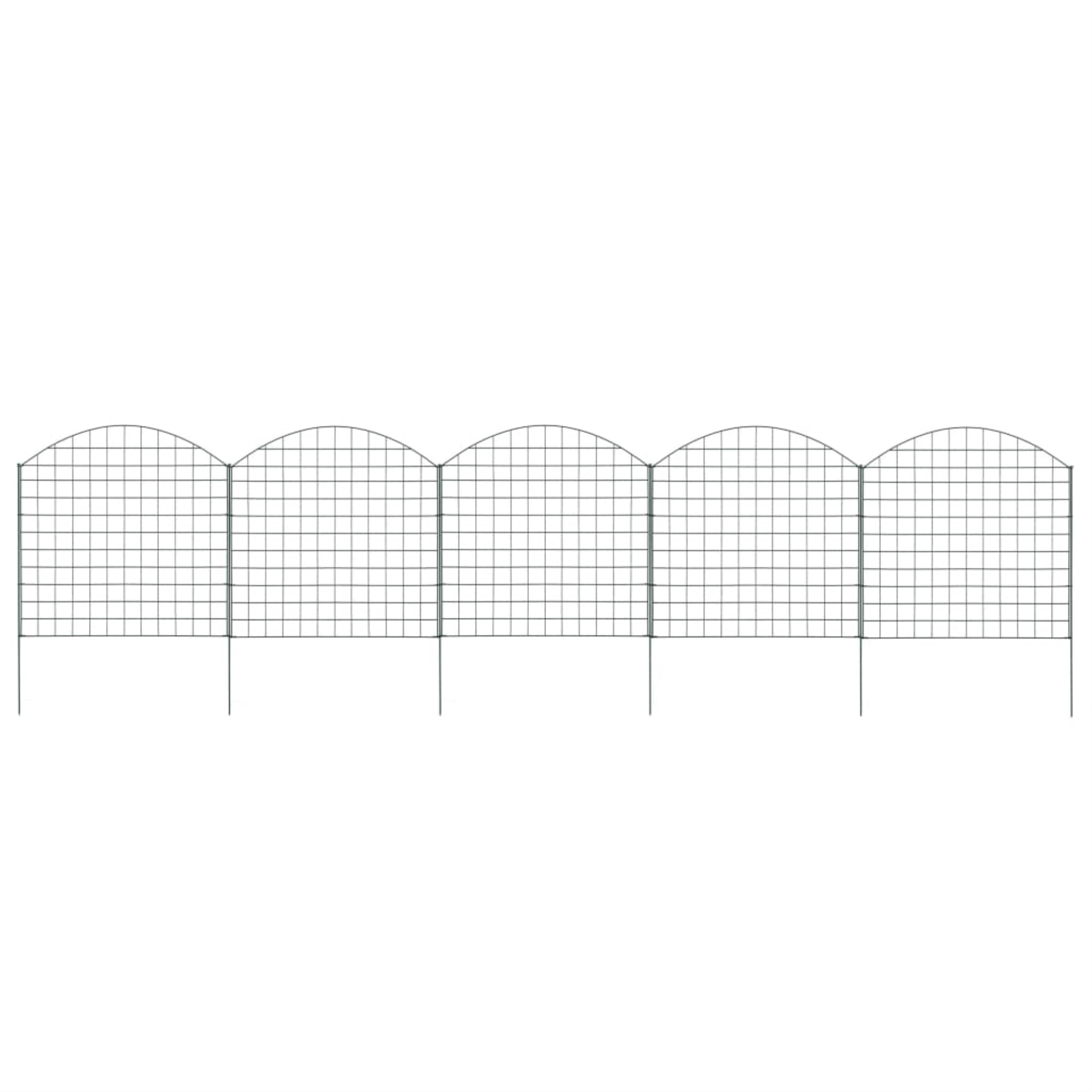 Vidaxl Arched Pond Fence Set 30.5'X30.9' Green