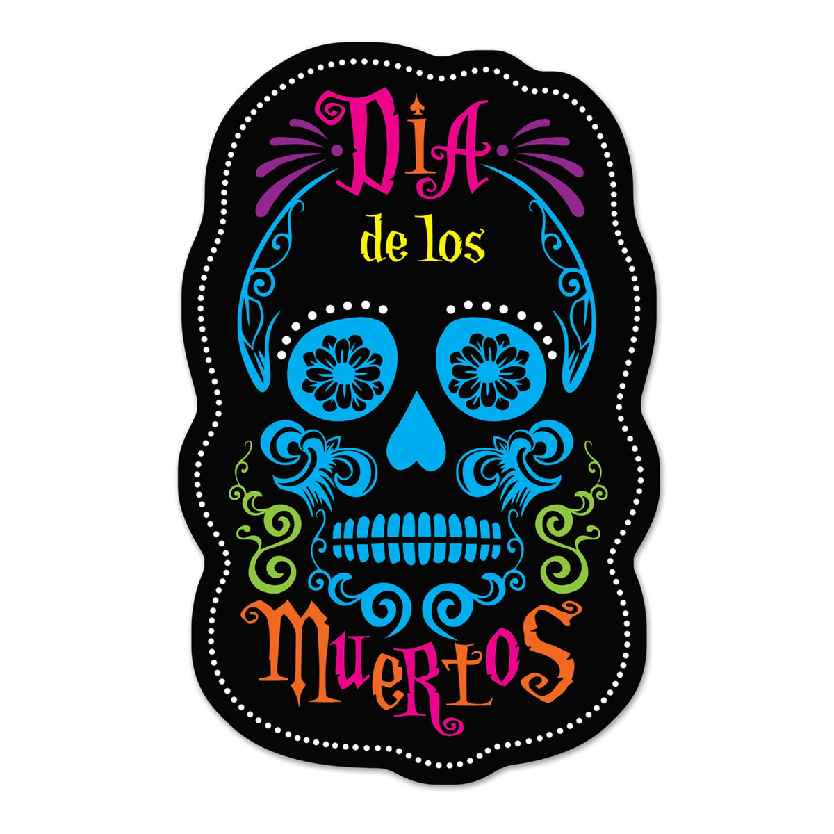 Day Of The Dead Sign Cutouts, (Pack Of 12)