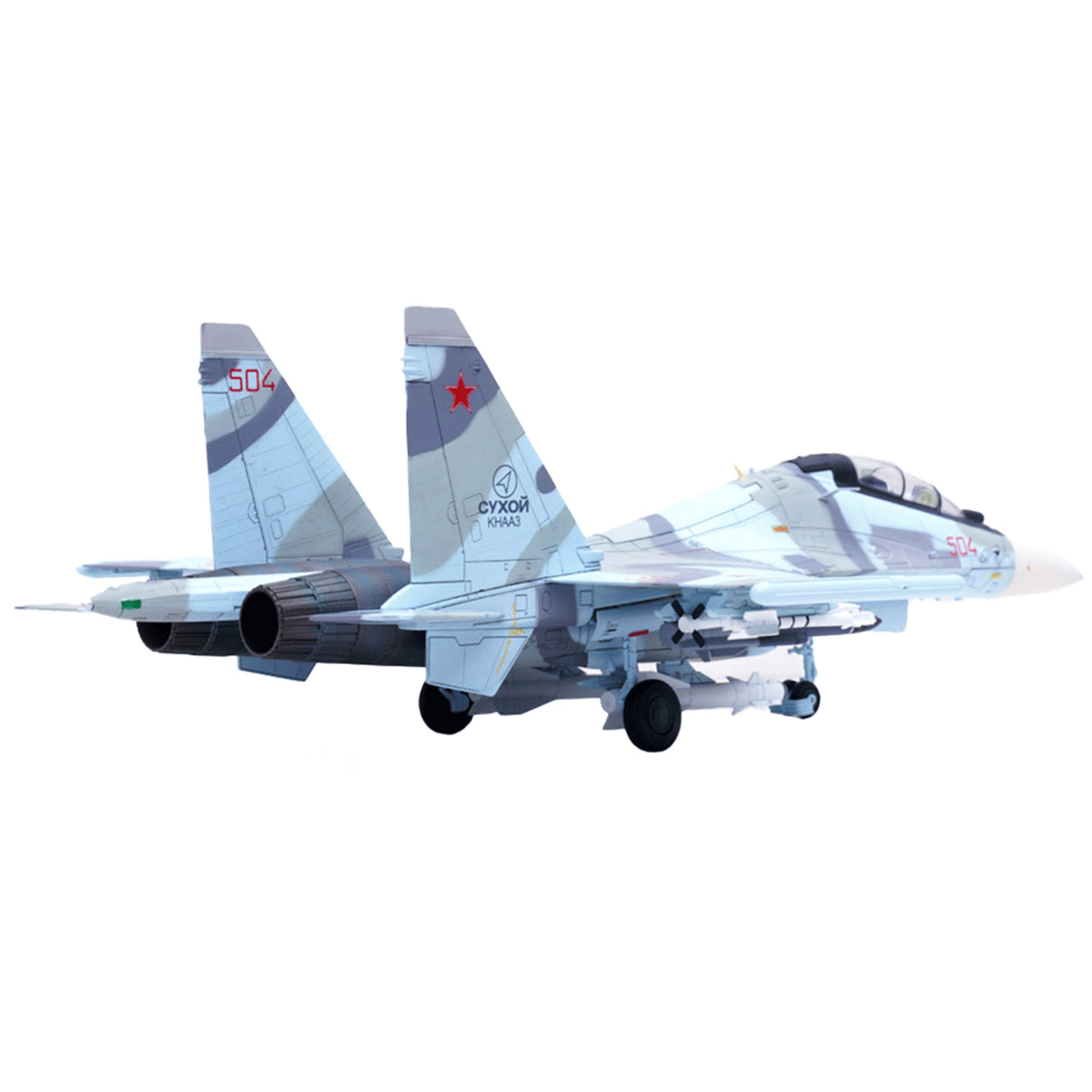 Sukhoi Su-30Mkk Flanker-G Fighter Aircraft #504 'Russian Air Force' 'Wing' Series 1/72 Diecast Model By Panzerkampf