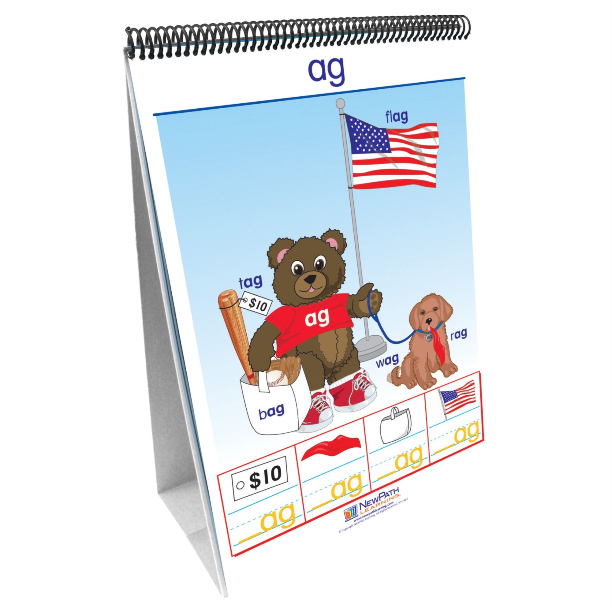 Newpath Curriculum Mastery Word Families Flip Chart Set