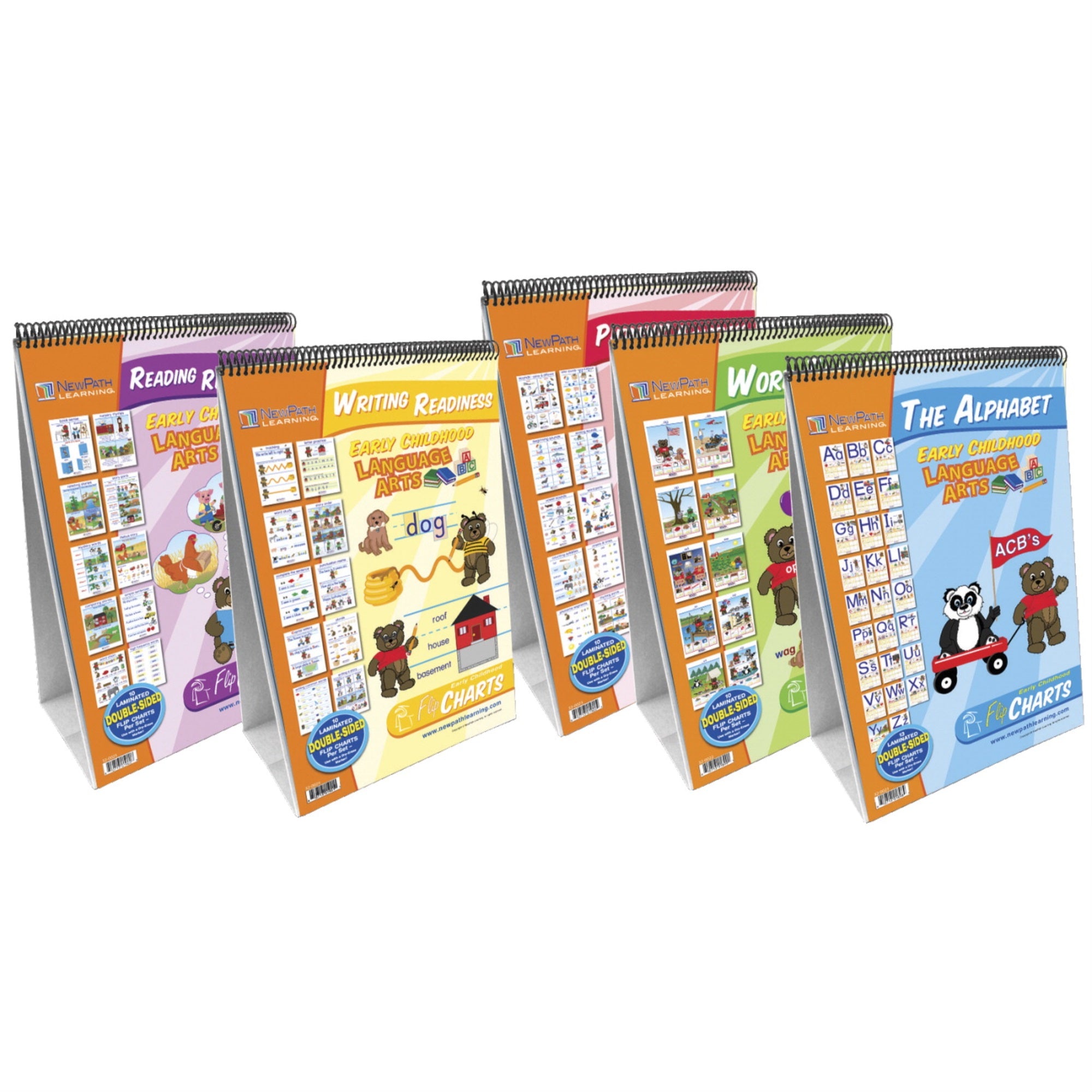 Newpath Early Childhood Ela Readiness Flip Charts, Set Of 5