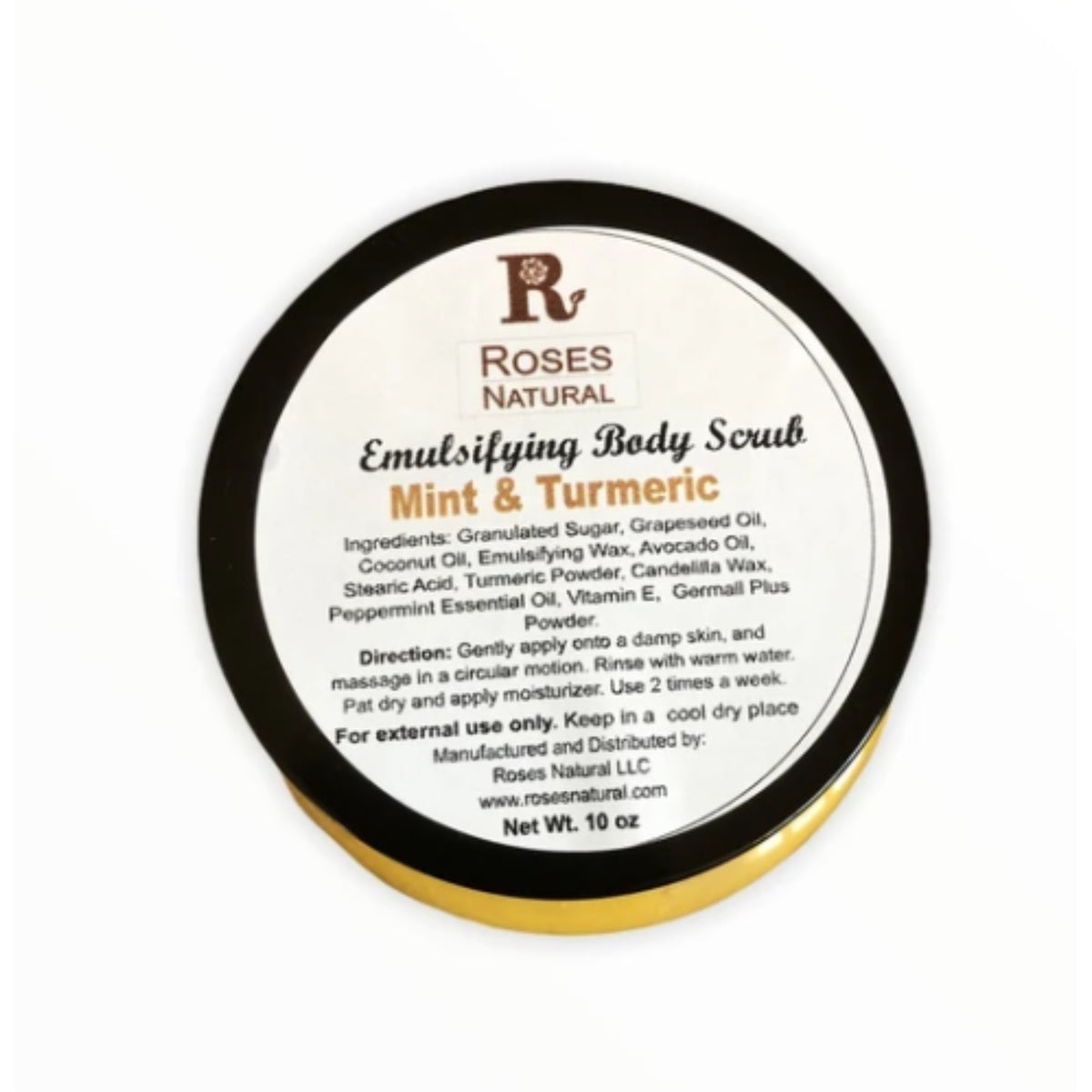 Emulsifying Body Scrub - Turmeric & Mint 10Oz