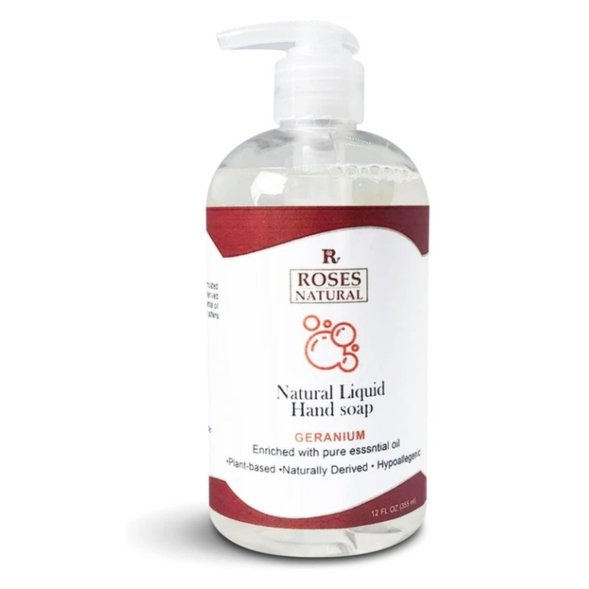 Natural Hand Soap - Geranium 9Oz