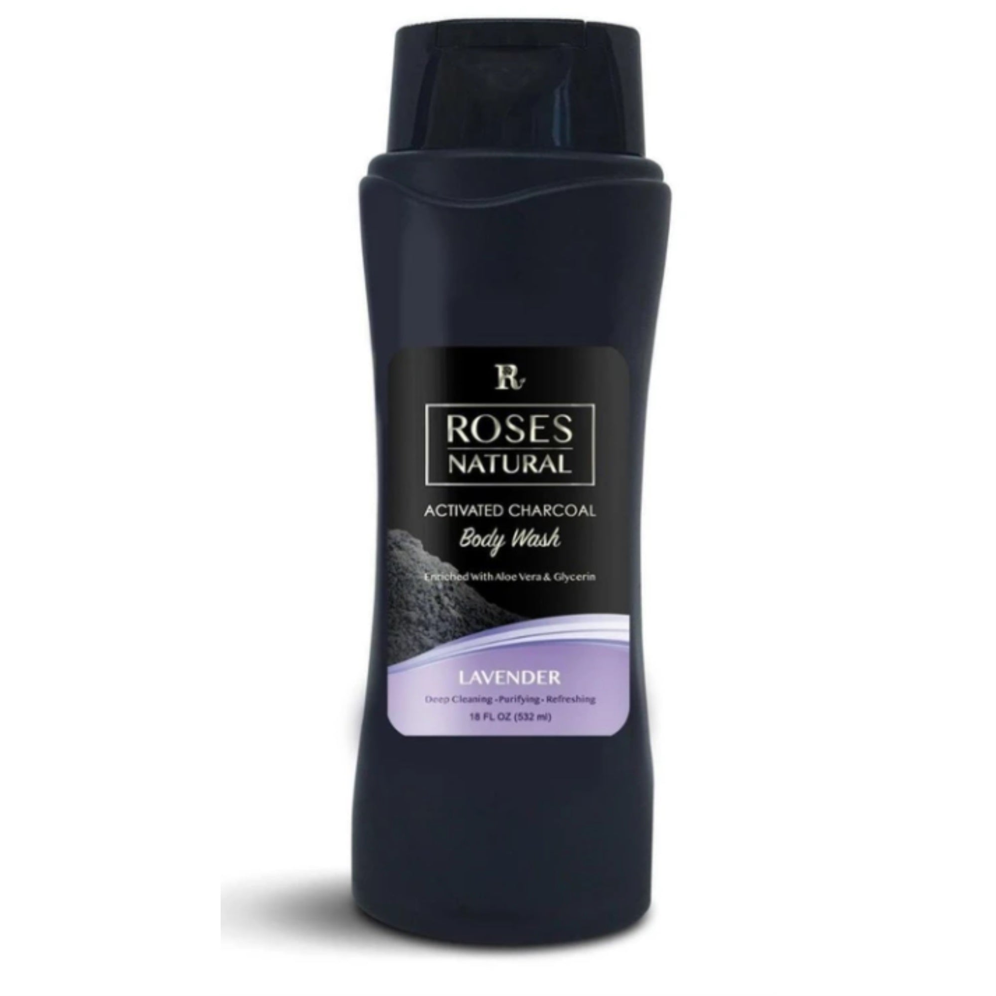 Activated Charcoal Body Wash - Lavender 18Oz