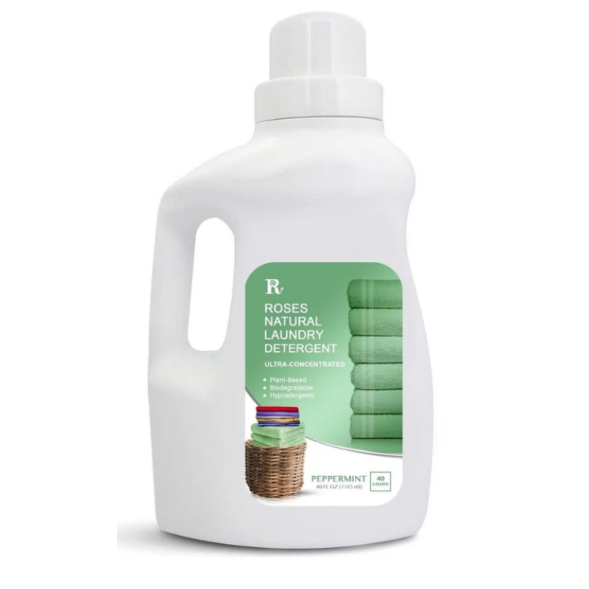 Natural Laundry Detergent - Peppermint 40Oz