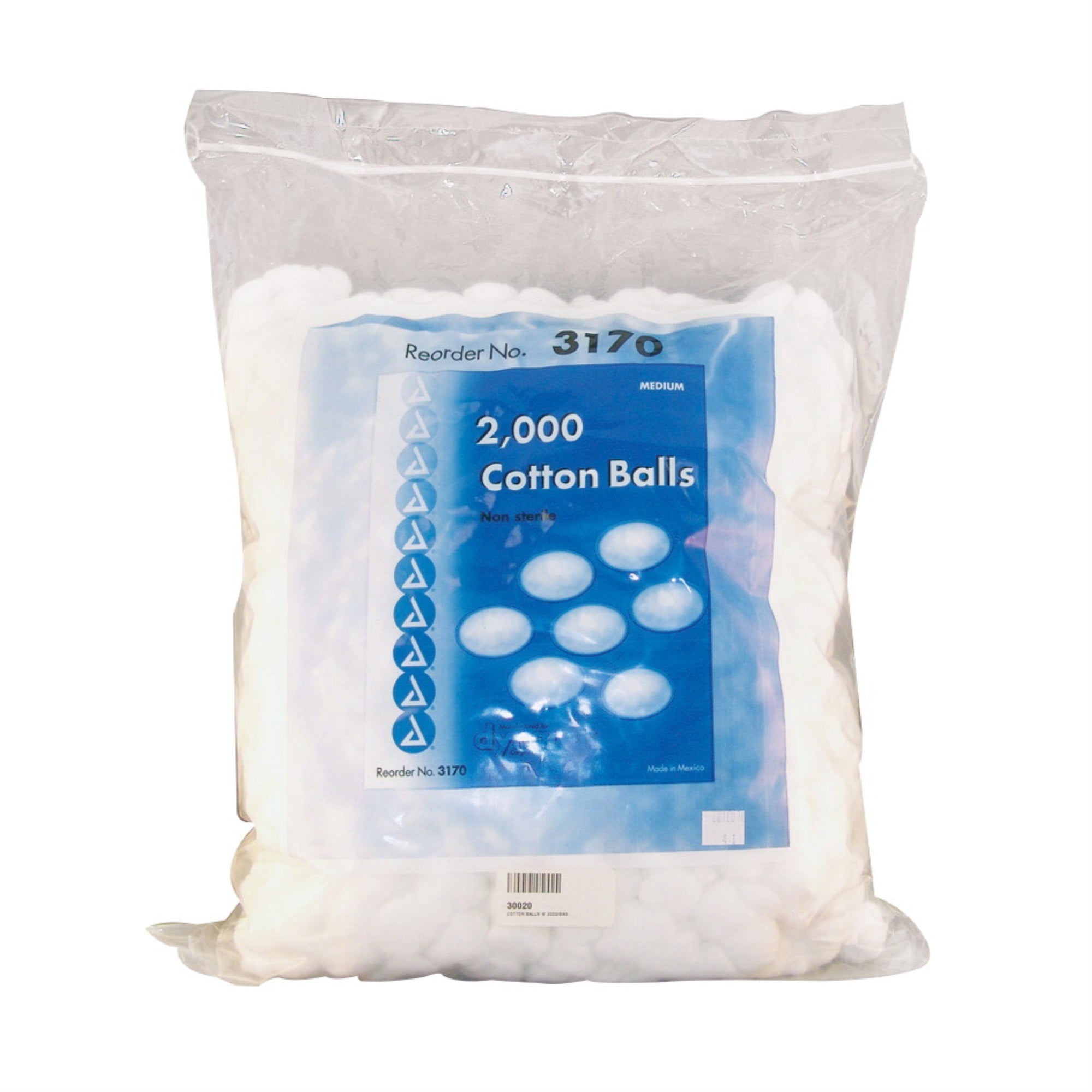 School Health Non-Sterile Cotton Ball, Medium, Pack Of 2000