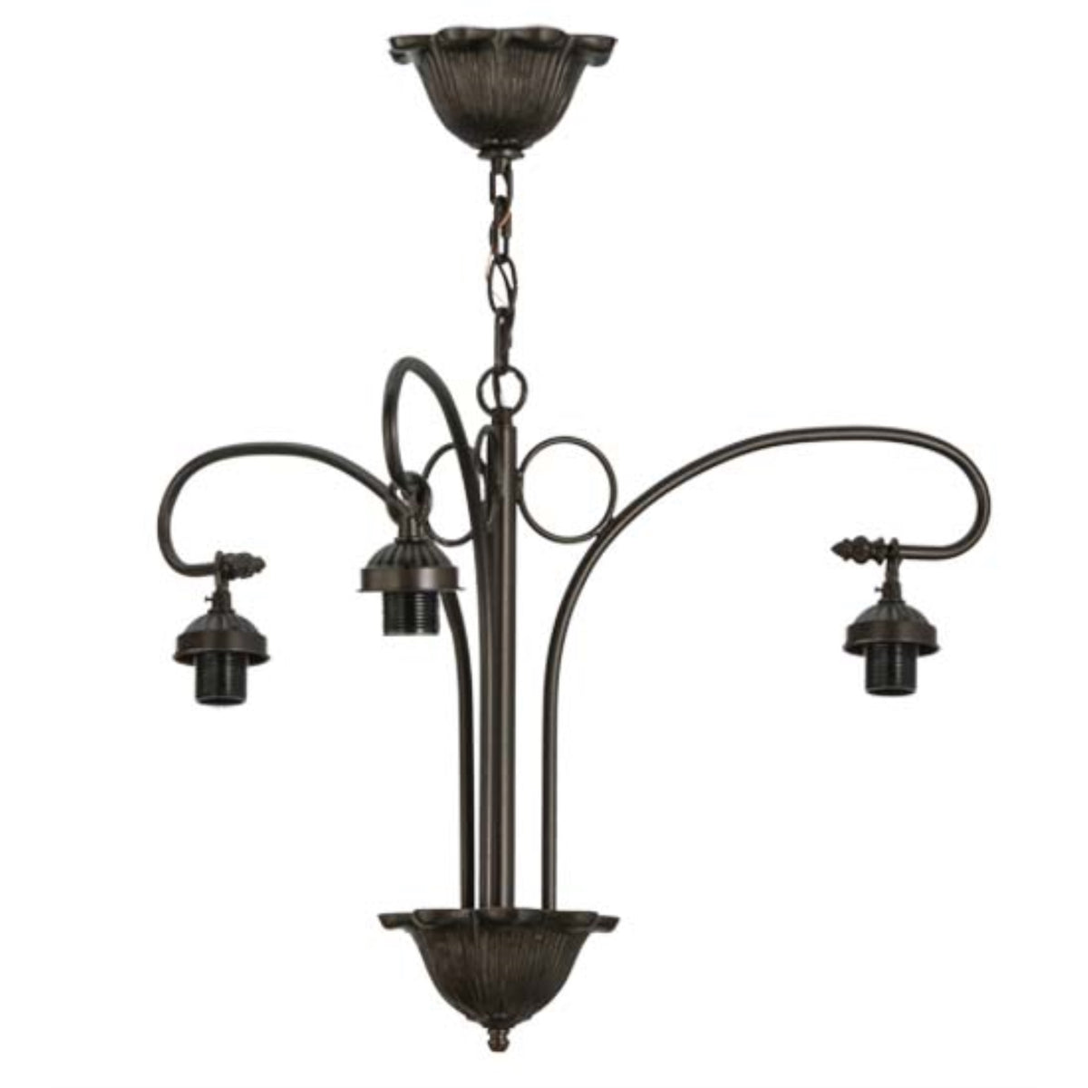 25'W 3 Arm Custom Chandelier Hardware