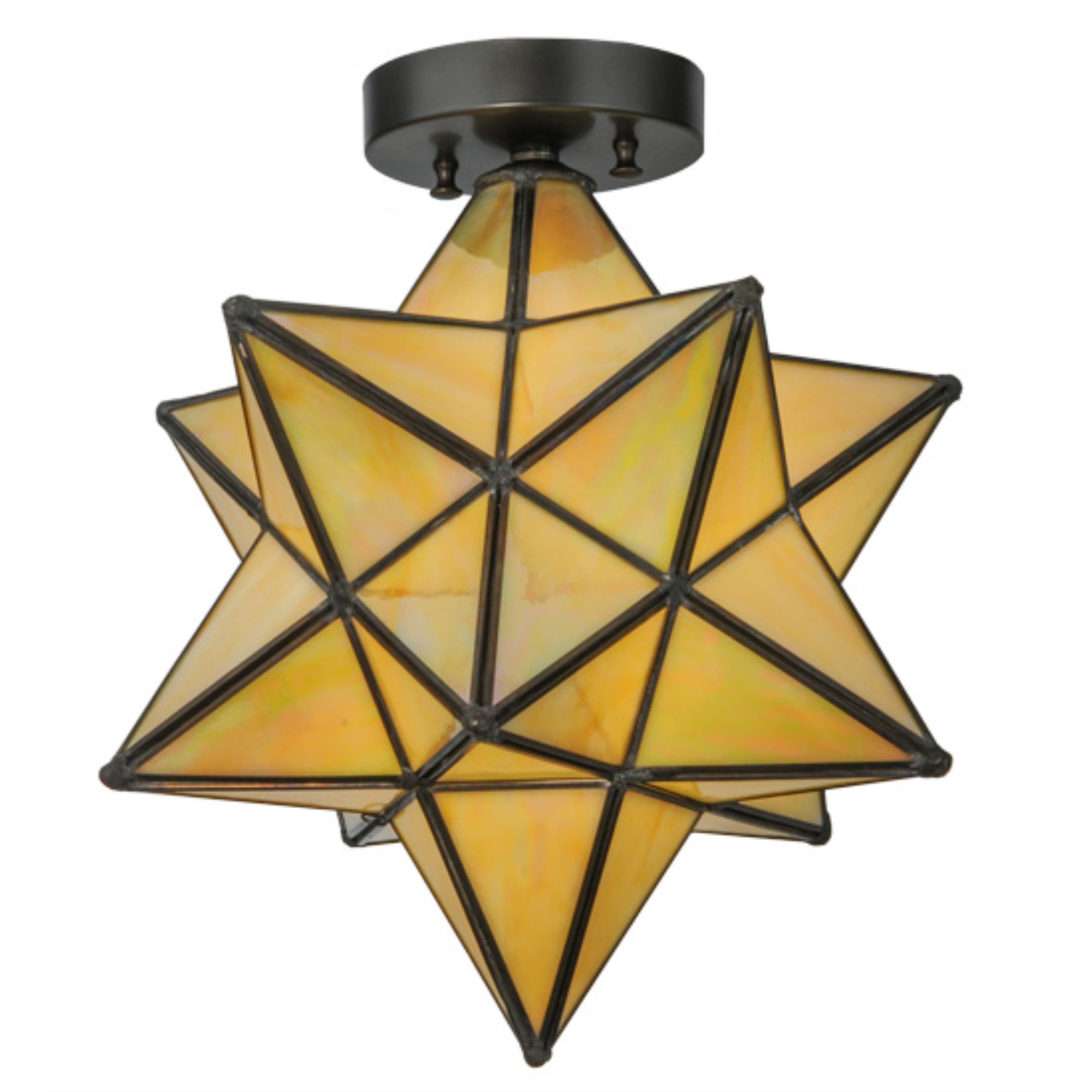 12' Wide Moravian Star Flushmount