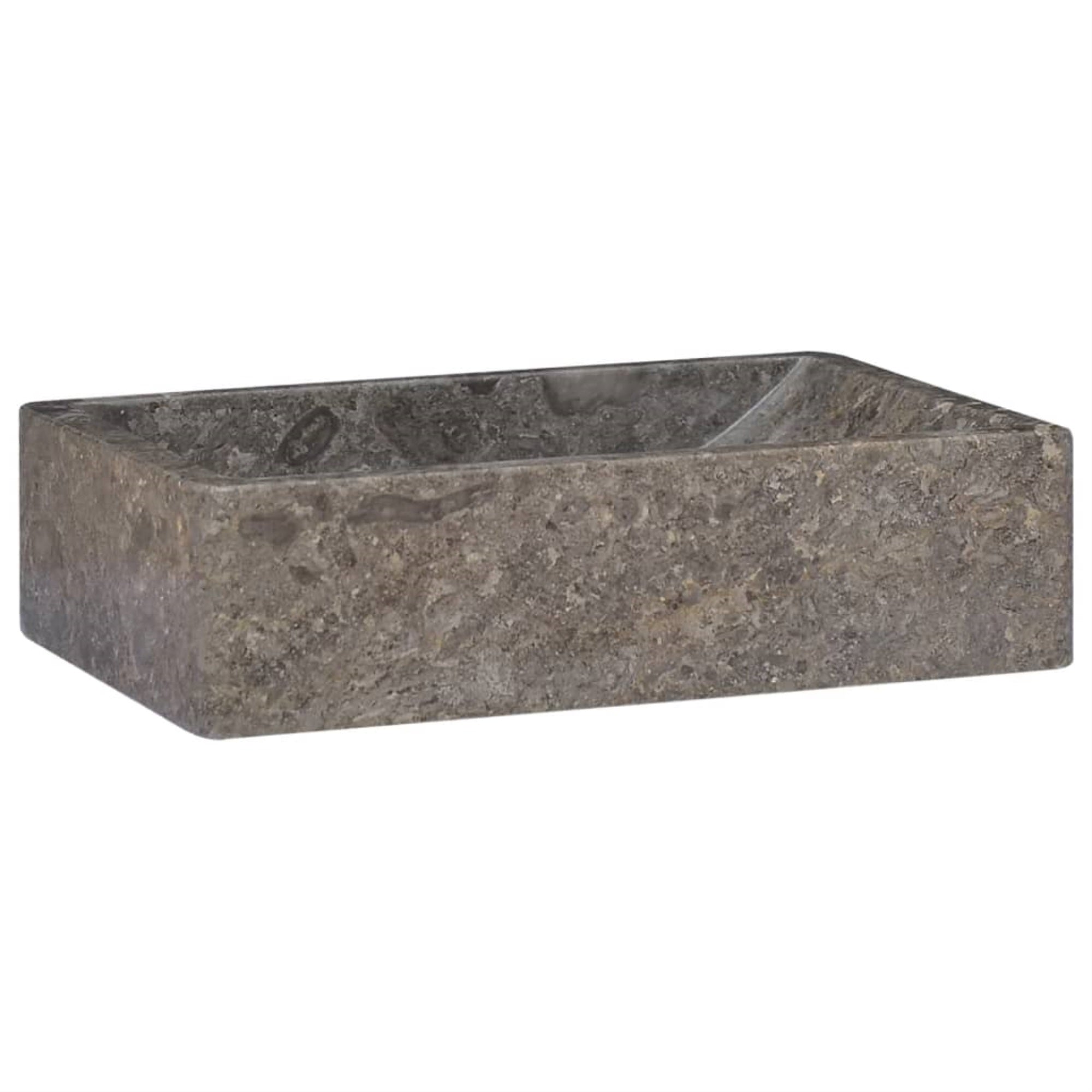 Vidaxl Sink Gray 17.7'X11.8'X4.7' Marble
