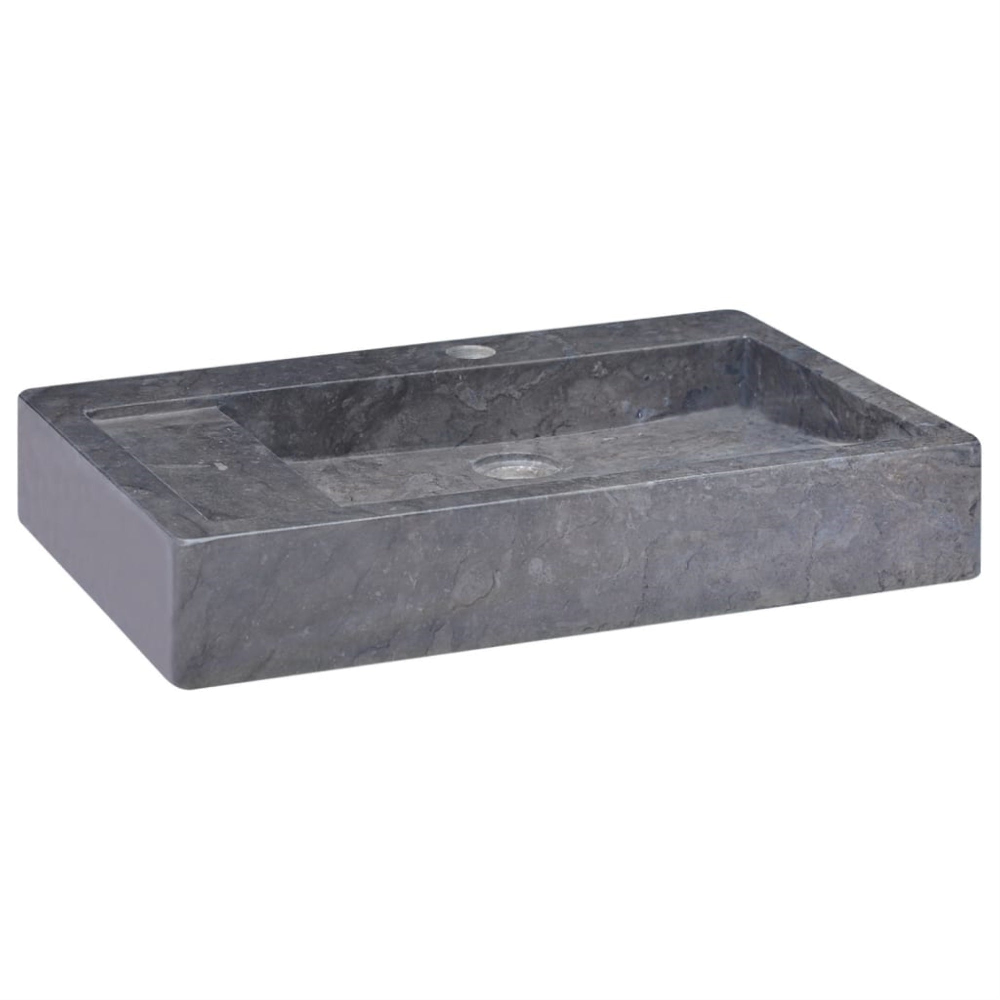 Vidaxl Sink Black 22.8'X15.4'X3.9' Marble