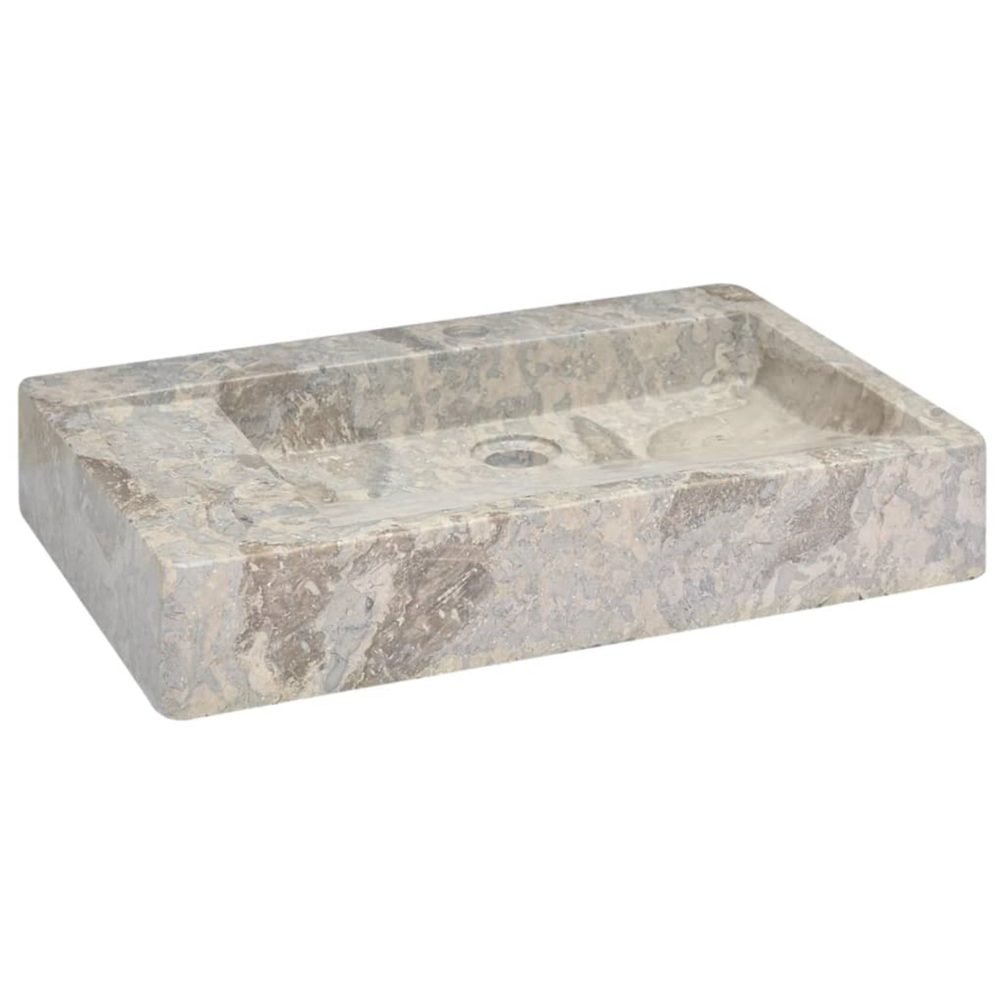 Vidaxl Sink Gray 22.8'X15.4'X3.9' Marble