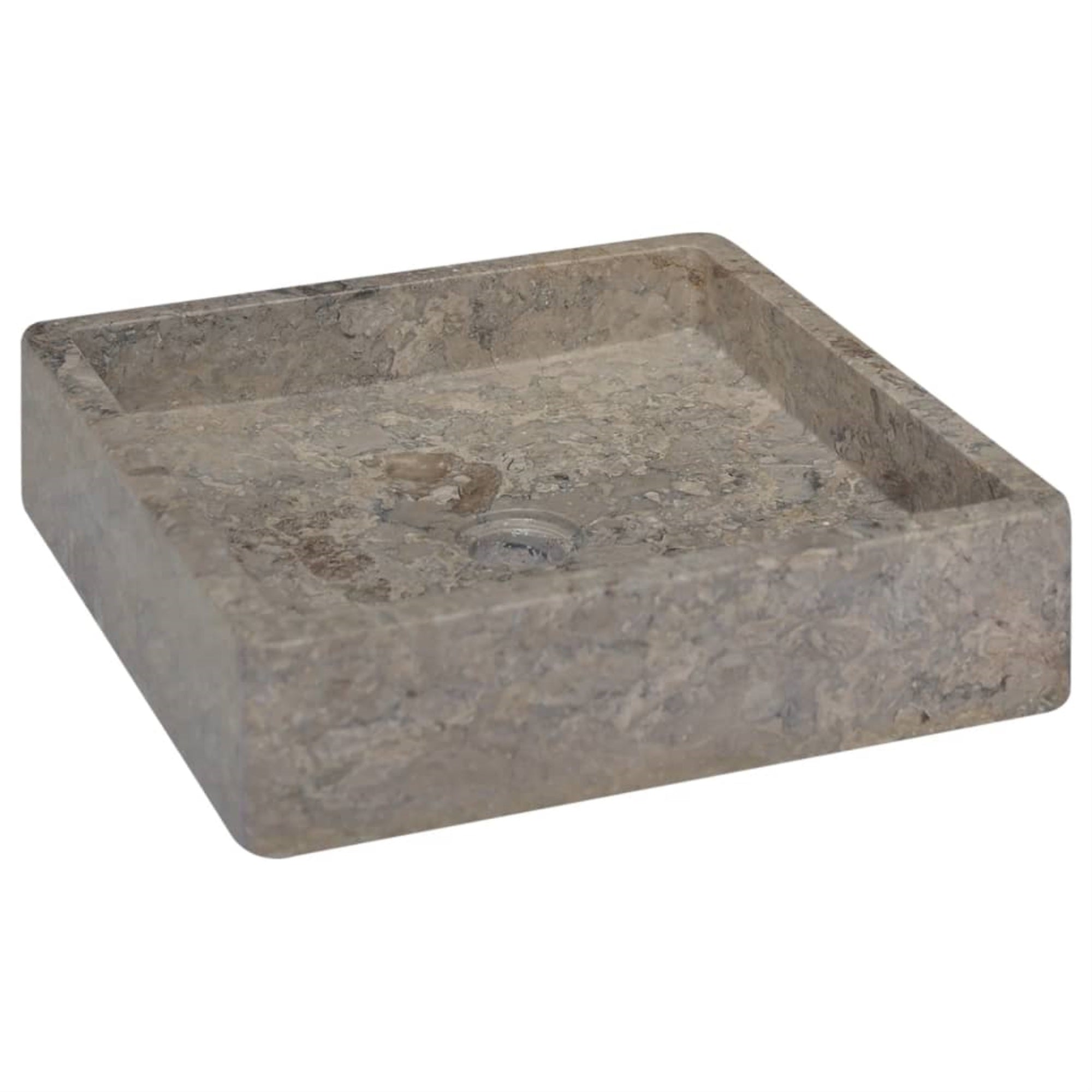 Vidaxl Sink Gray 15.7'X15.7'X3.9' Marble
