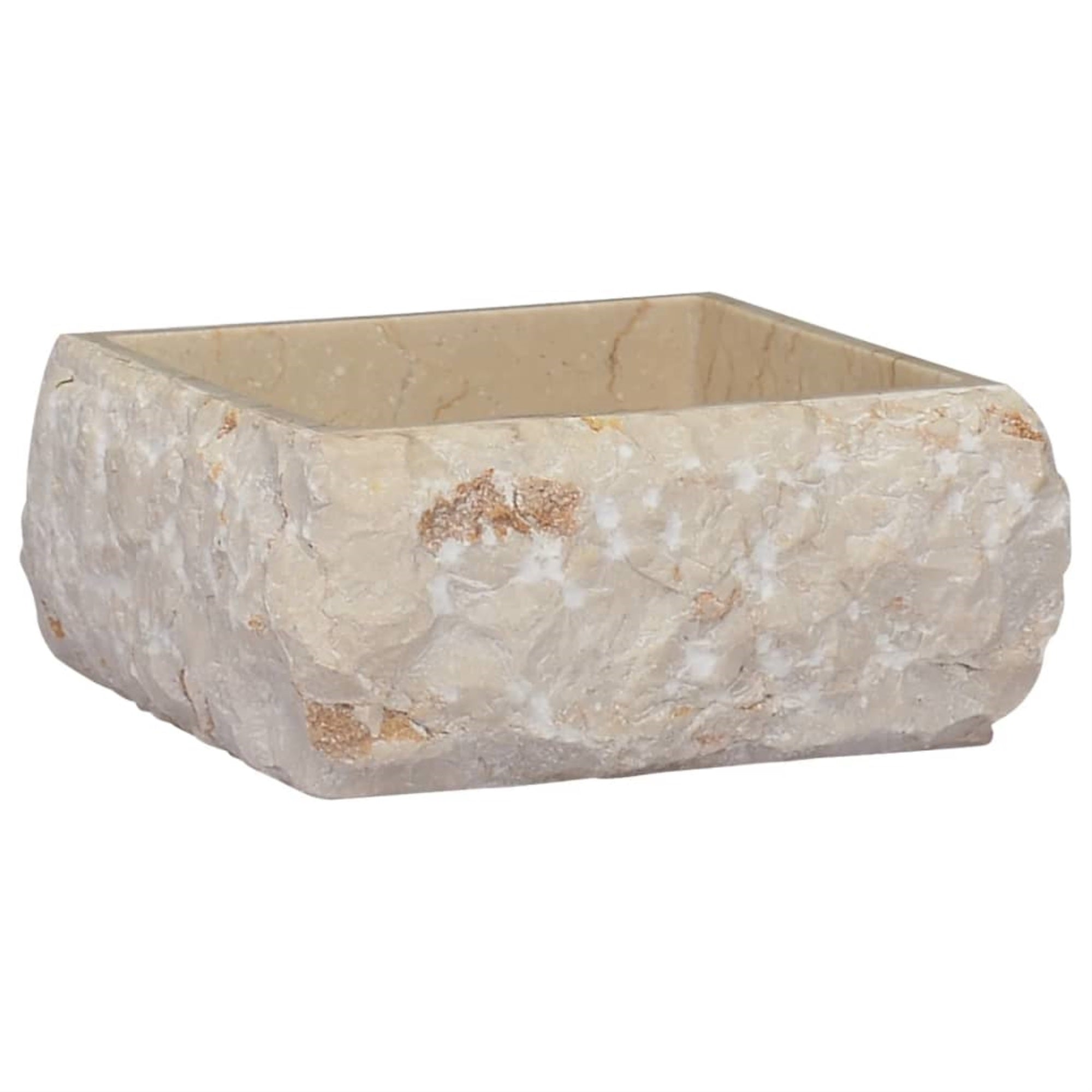 Vidaxl Sink Cream 11.8'X11.8'X5.1' Marble