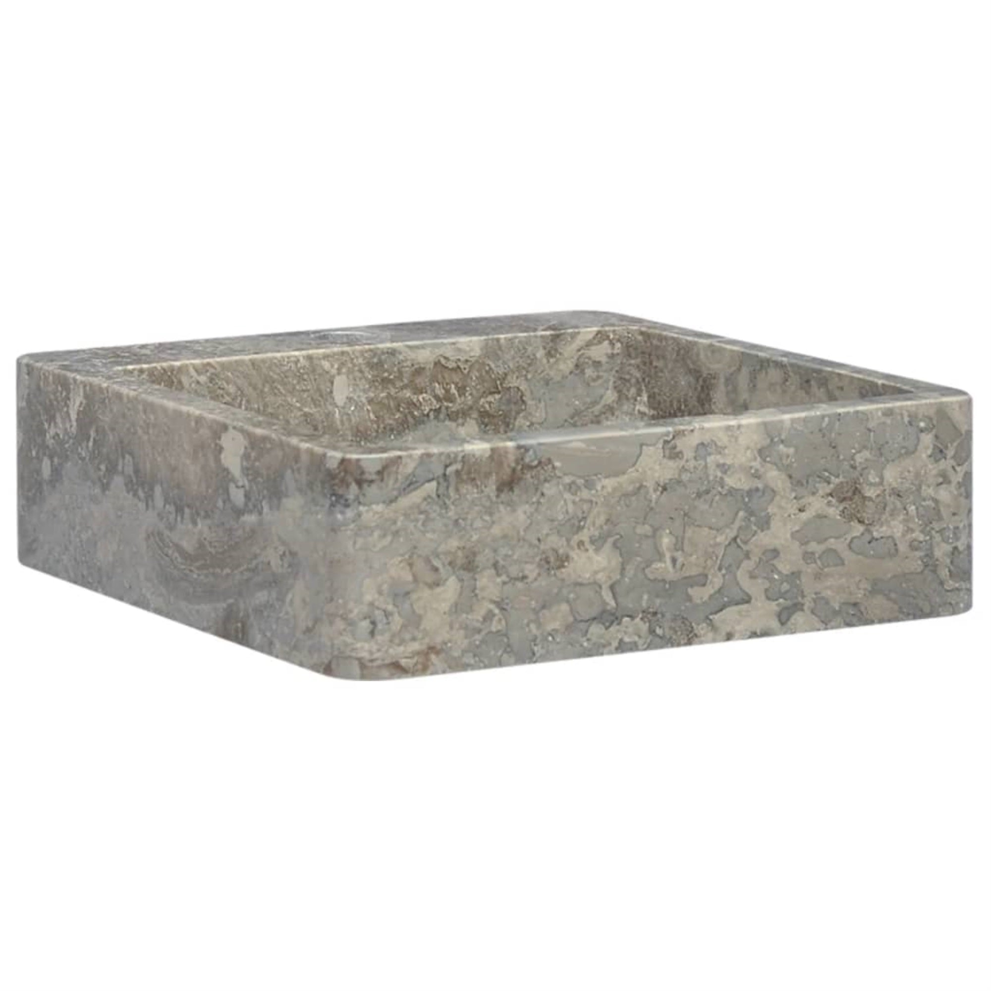 Vidaxl Sink Gray 15.7'X15.7'X4.7' Marble